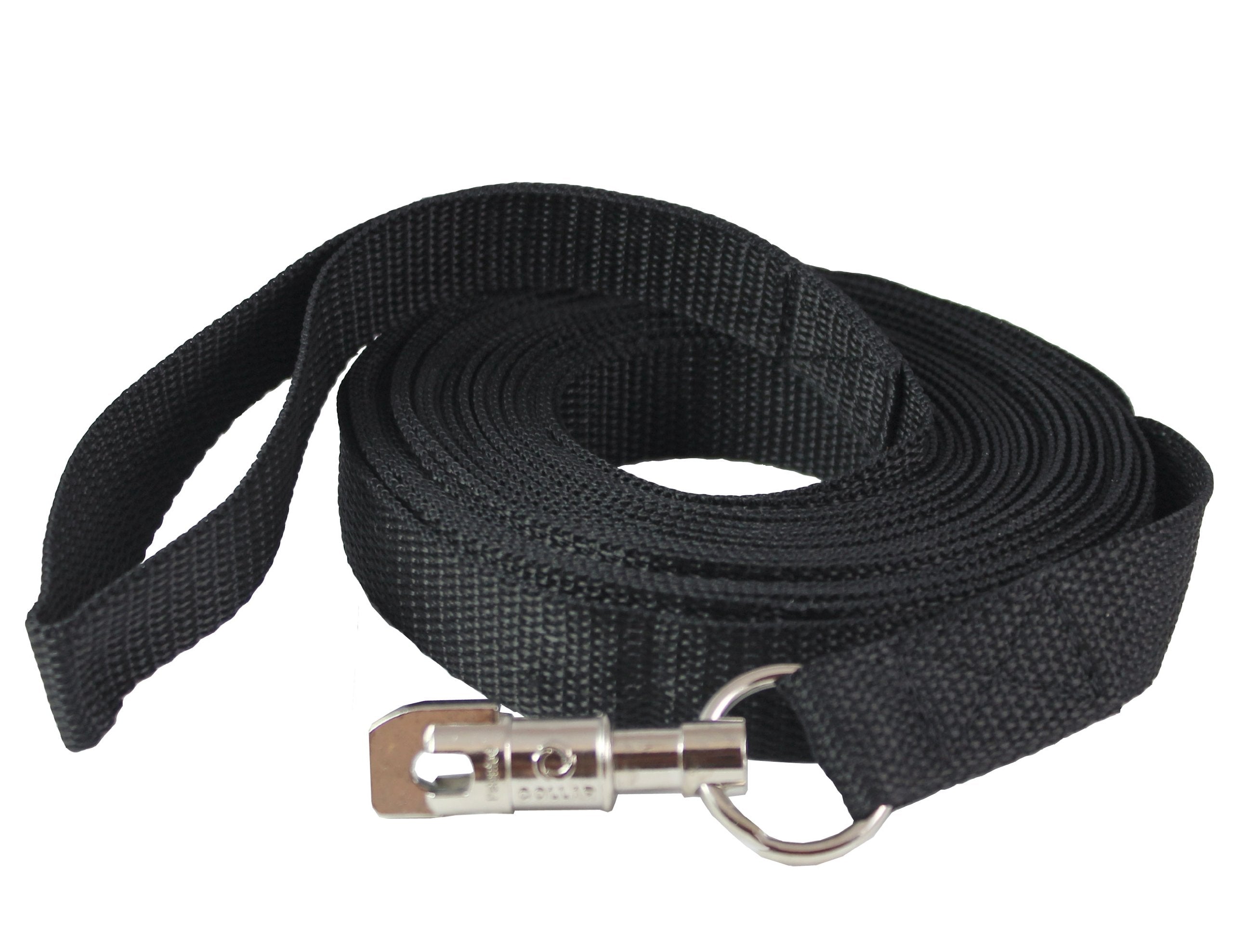 Dog Leash 1' Wide Nylon 30 Feet Long For Training Swivel Locking Snap