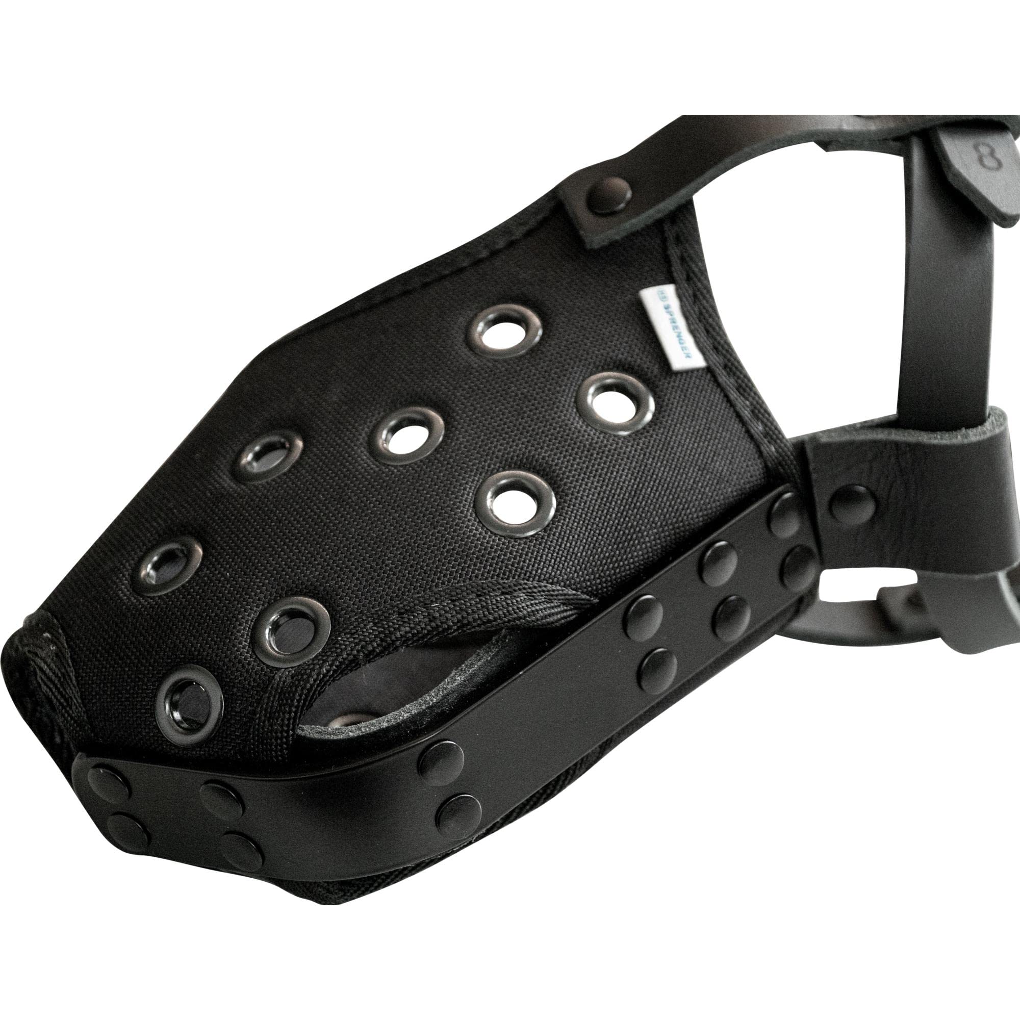 Sprenger Dog Muzzle For Large Dogs No Biting Barking Or Chewing Basket Muzzle With Adjustable Straps For Working Dogs - Black (8