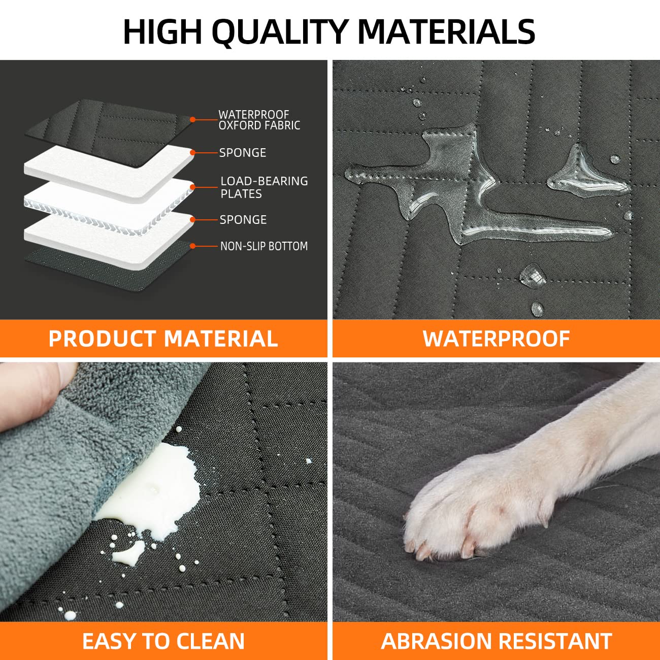 Yjgf Back Seat Extender For Dogs, Seat Cover For Back Seat Bed Inflatable For Car Camping Air Mattress,Dog Hammock For Car Trave