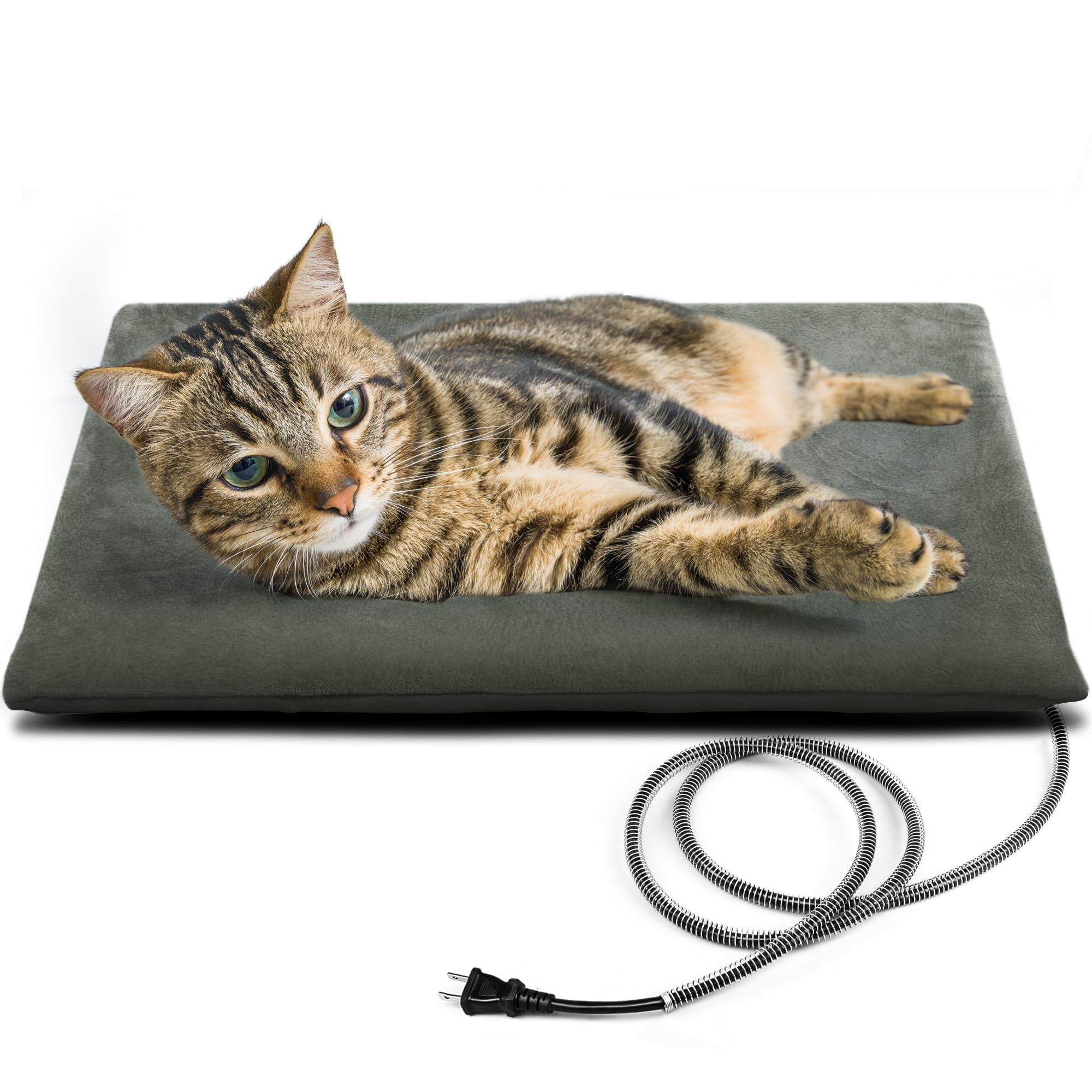 Petnf Outdoor Pet Heating Pad For Cats Dogs, Waterproof Cat Warming Pad Outdoor Outside, Safe Electric Heating Pad For Feral Cat
