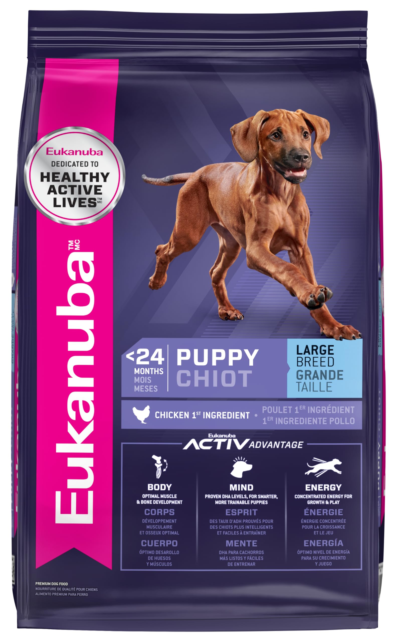 Eukanuba Puppy Large Breed Dry Dog Food, 40 lb Bag