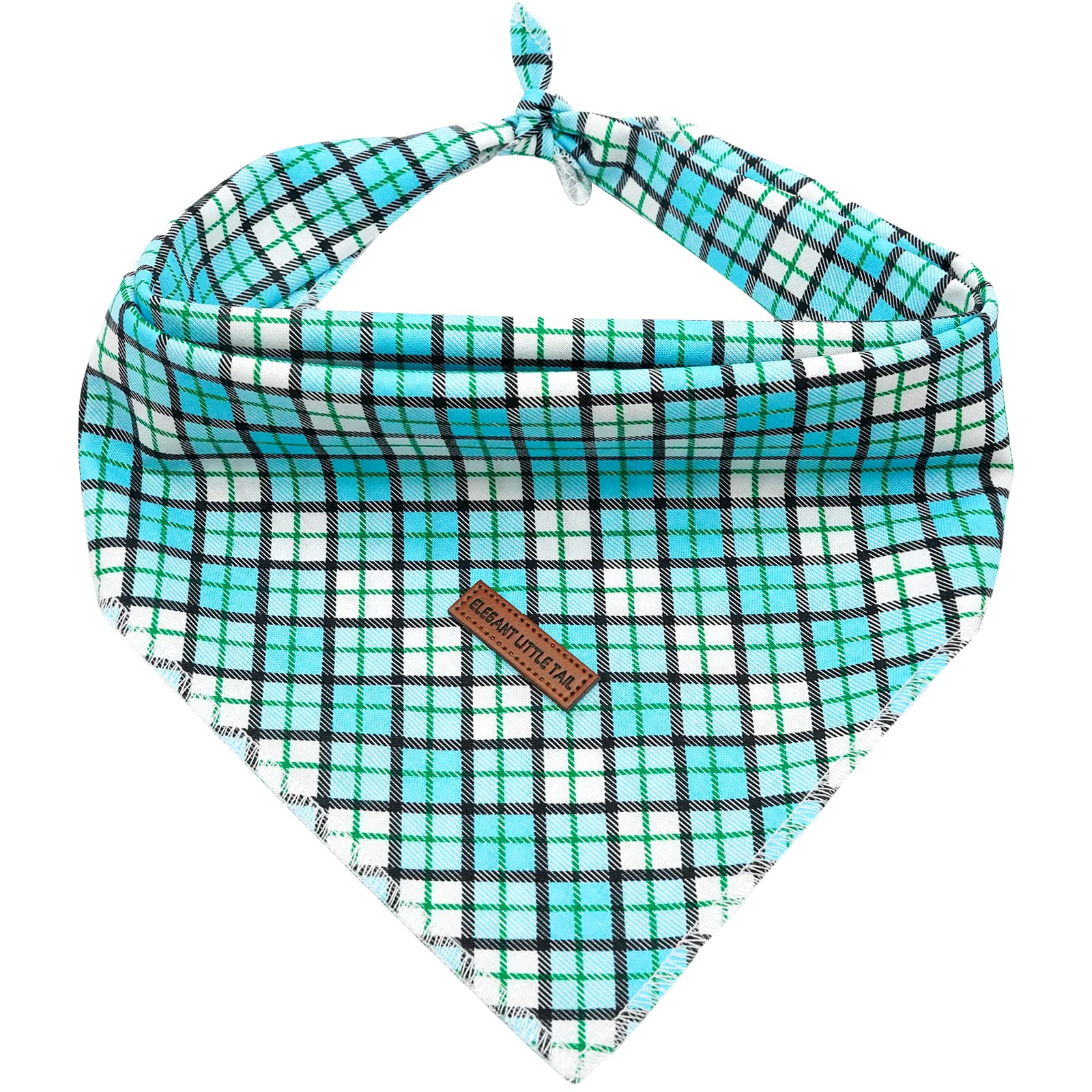 Elegant Little Tail Dog Bandana, Premium Durable Fabric 1Pc Washable Dog Scarf Male Square Dog Bib Kerchief Scarf Adjustable Pet