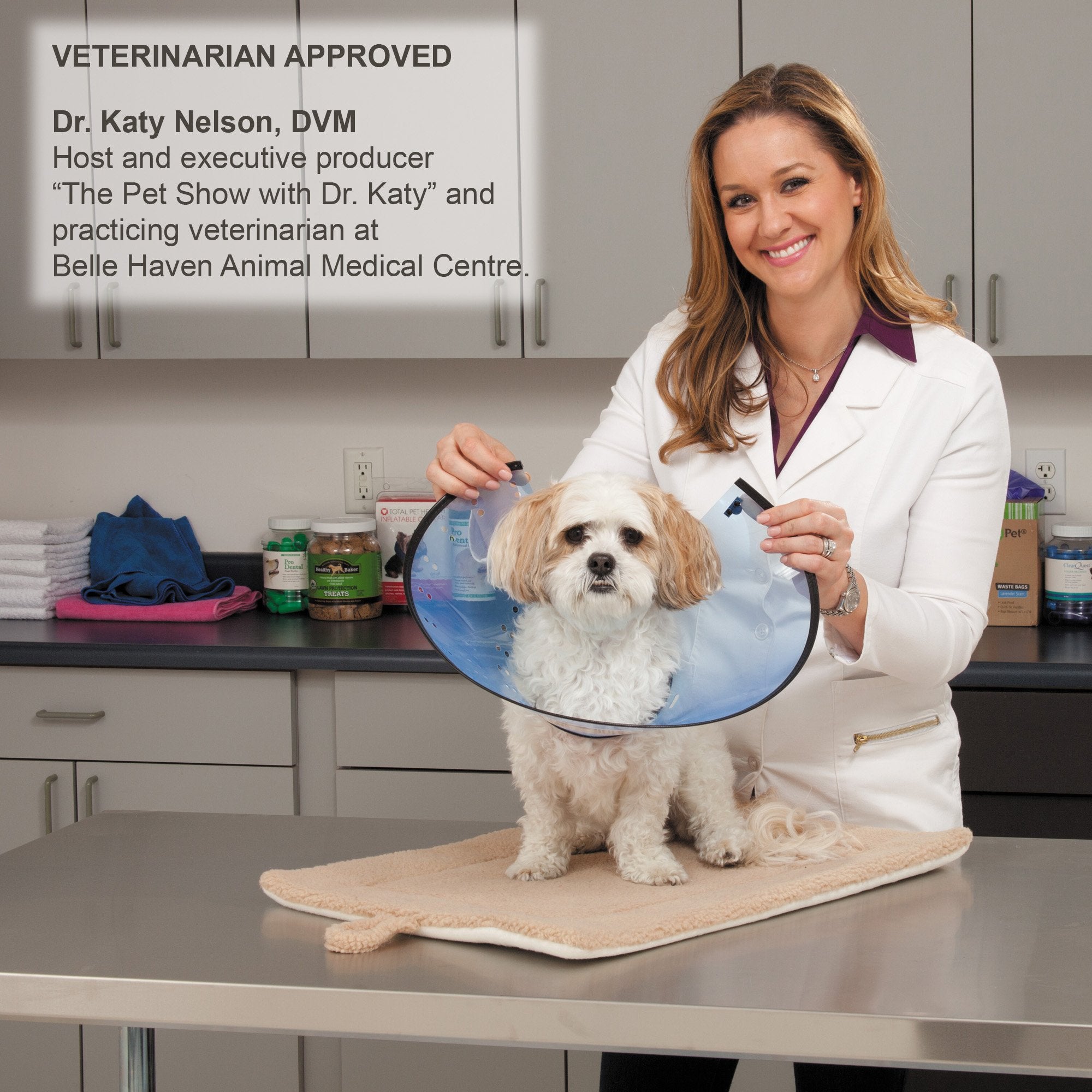 Total Pet Health Elizabethan Collars — Durable Plastic Collars That Keep Pets From Licking Wounded Areas - X-Large, Clear