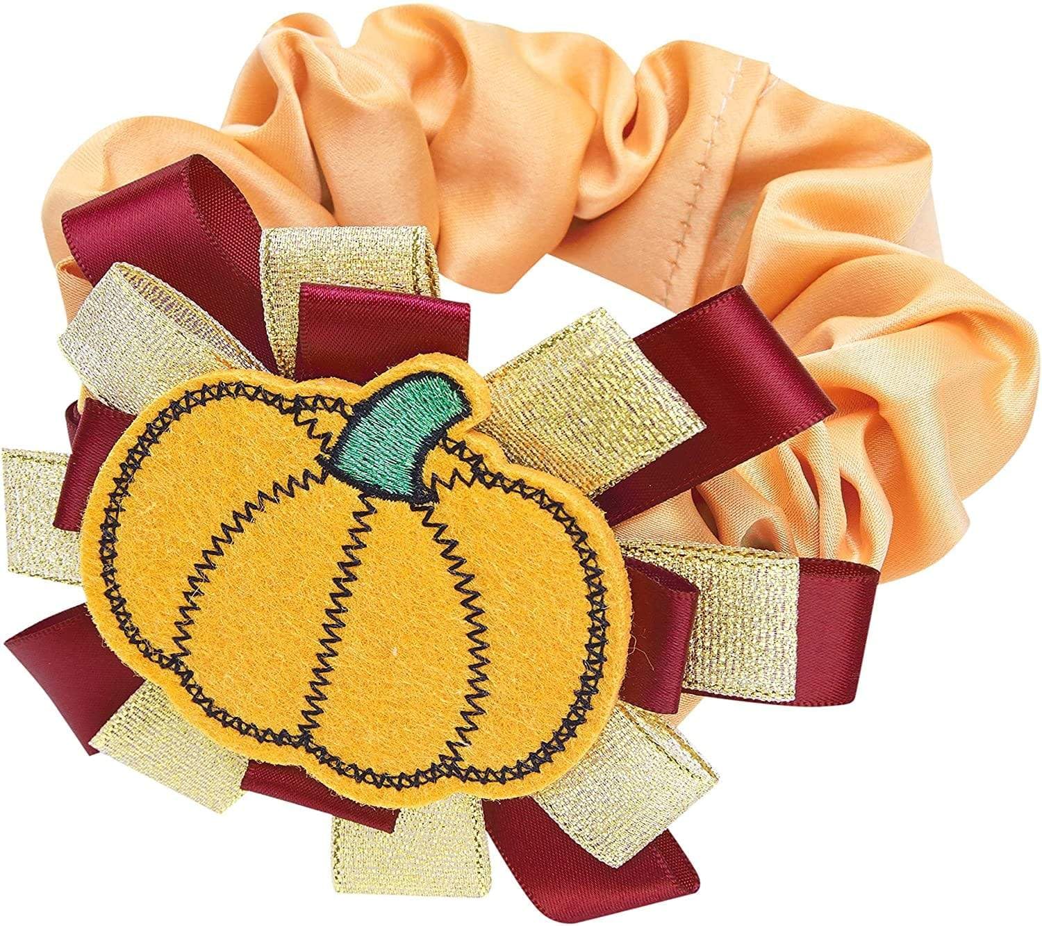 Blueberry Pet Thanksgiving Fall Charm Pumpkin Dog Collar Cover, Festive Accessory for Small to Large Dog Collars, Perfect for Do