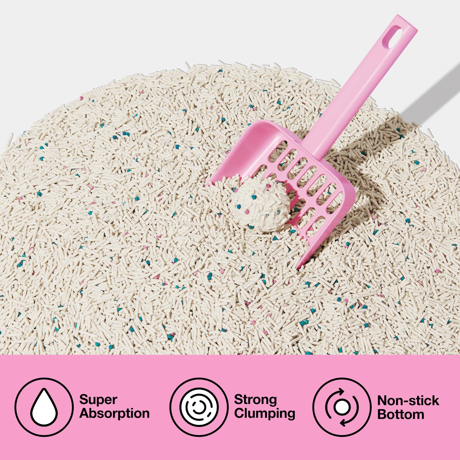 Vetreska Cherry Blossom Tofu Cat Litter,Natural Pretty Kitty Litter Strong Clumping Flushable Cat Litter Pellets Ultra Absorbent