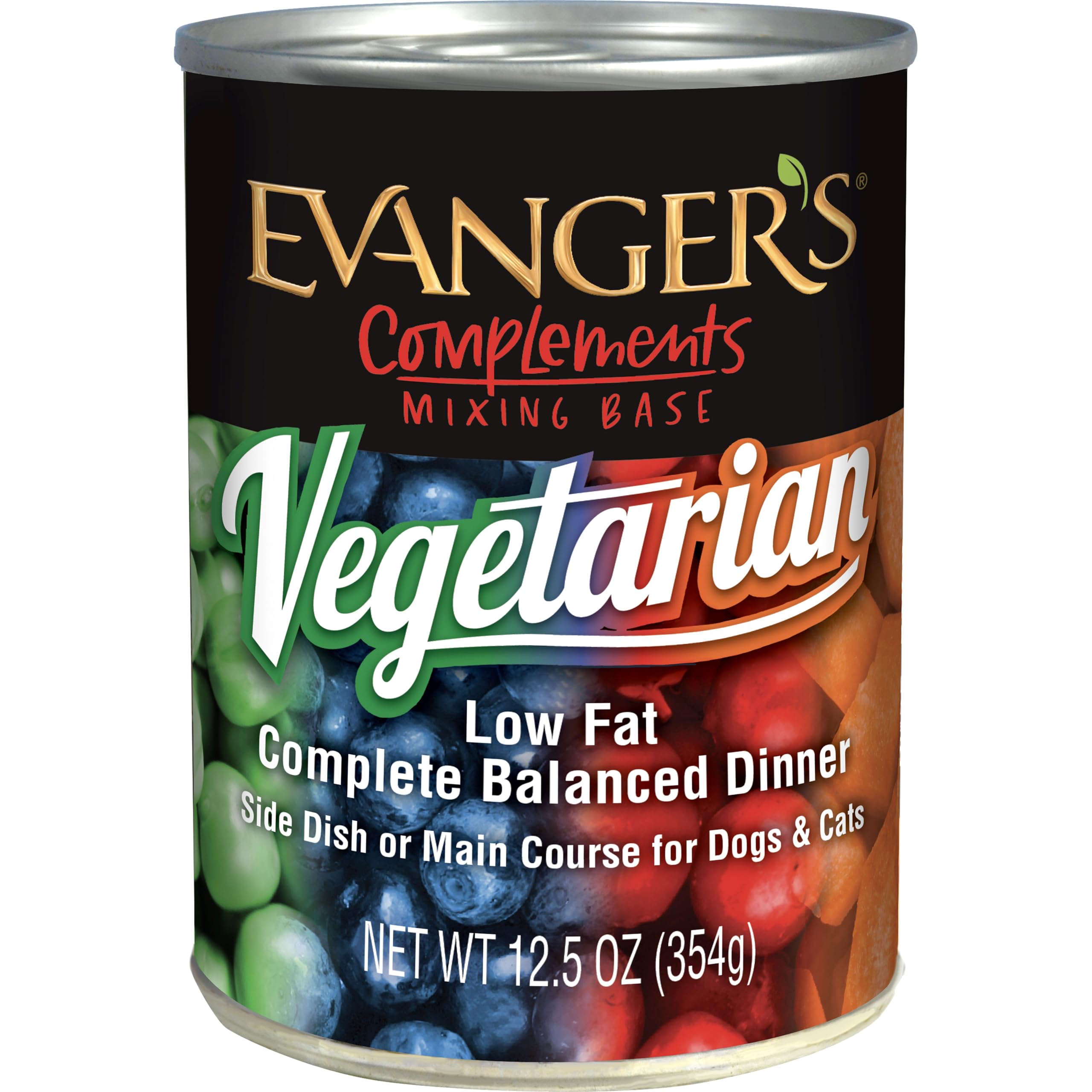 Evangers Super Premium Low Fat Vegetarian Dinner for Dogs & Cats, 12 x 12.8 oz cans
