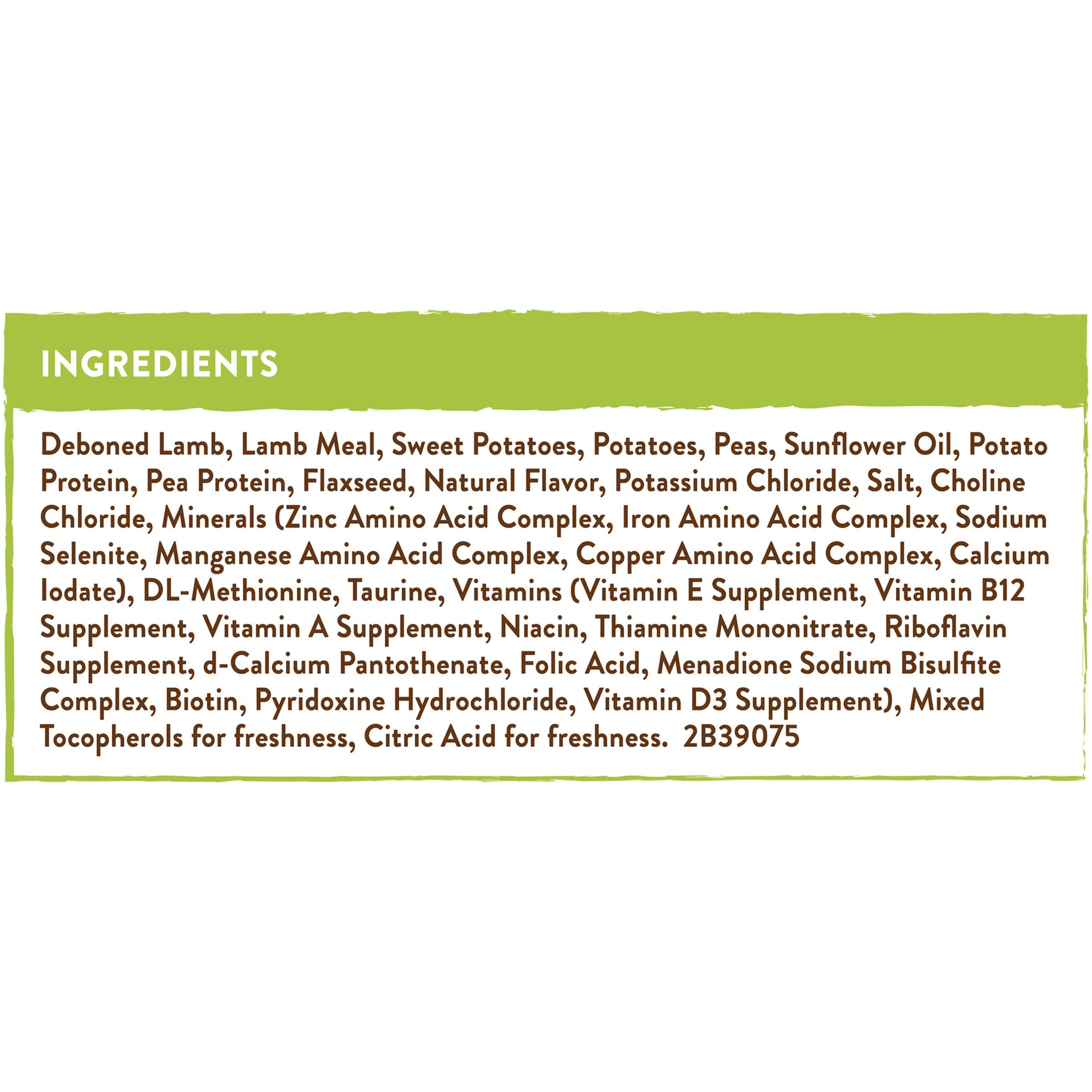 Merrick Limited Ingredient Diet Grain Free Dry Dog Food, Premium and Healthy Kibble with Lamb and Sweet Potato - 4.0 lb. Bag
