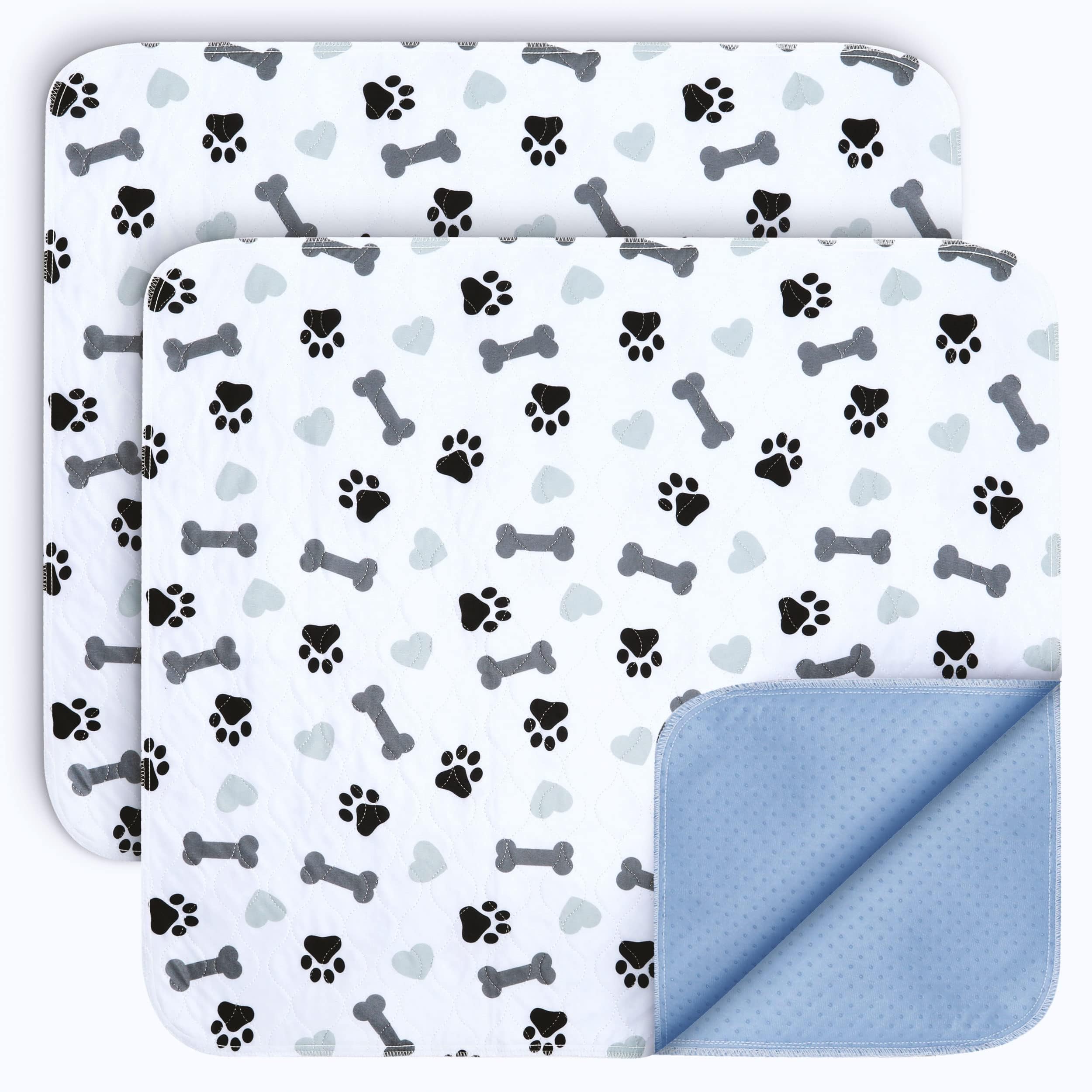 Green Lifestyle Washable Pee Pads For Dogs - Waterproof Reusable Puppy Pads With Anti-Slip Backing, Pet Training Pad For Puppy P