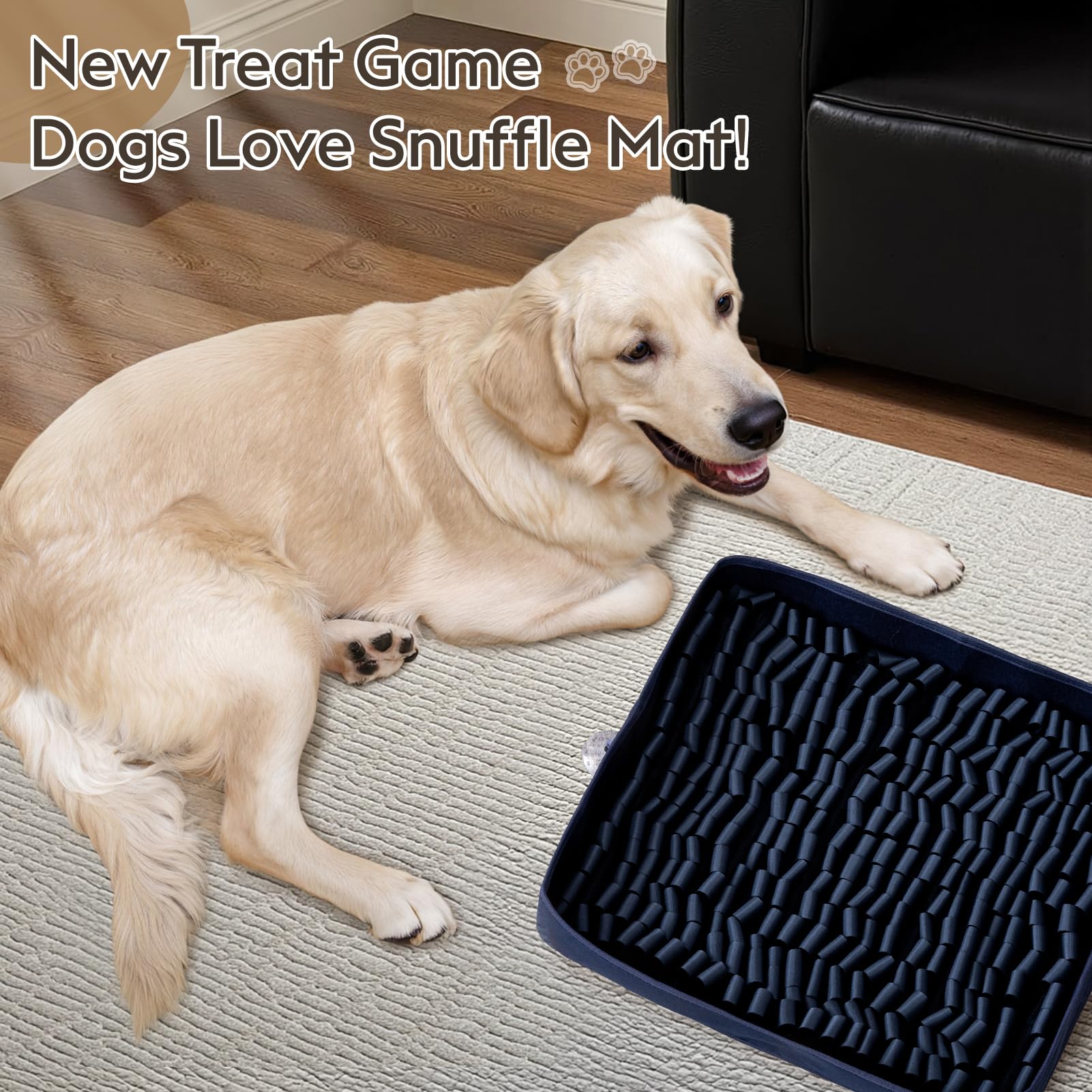 FunFurry Snuffle Mat for Dogs, Dog Puzzle Mat, Interactive Dog Toys for Enrichment,Sniff Mats with Non-Slip Backing,Suitable for