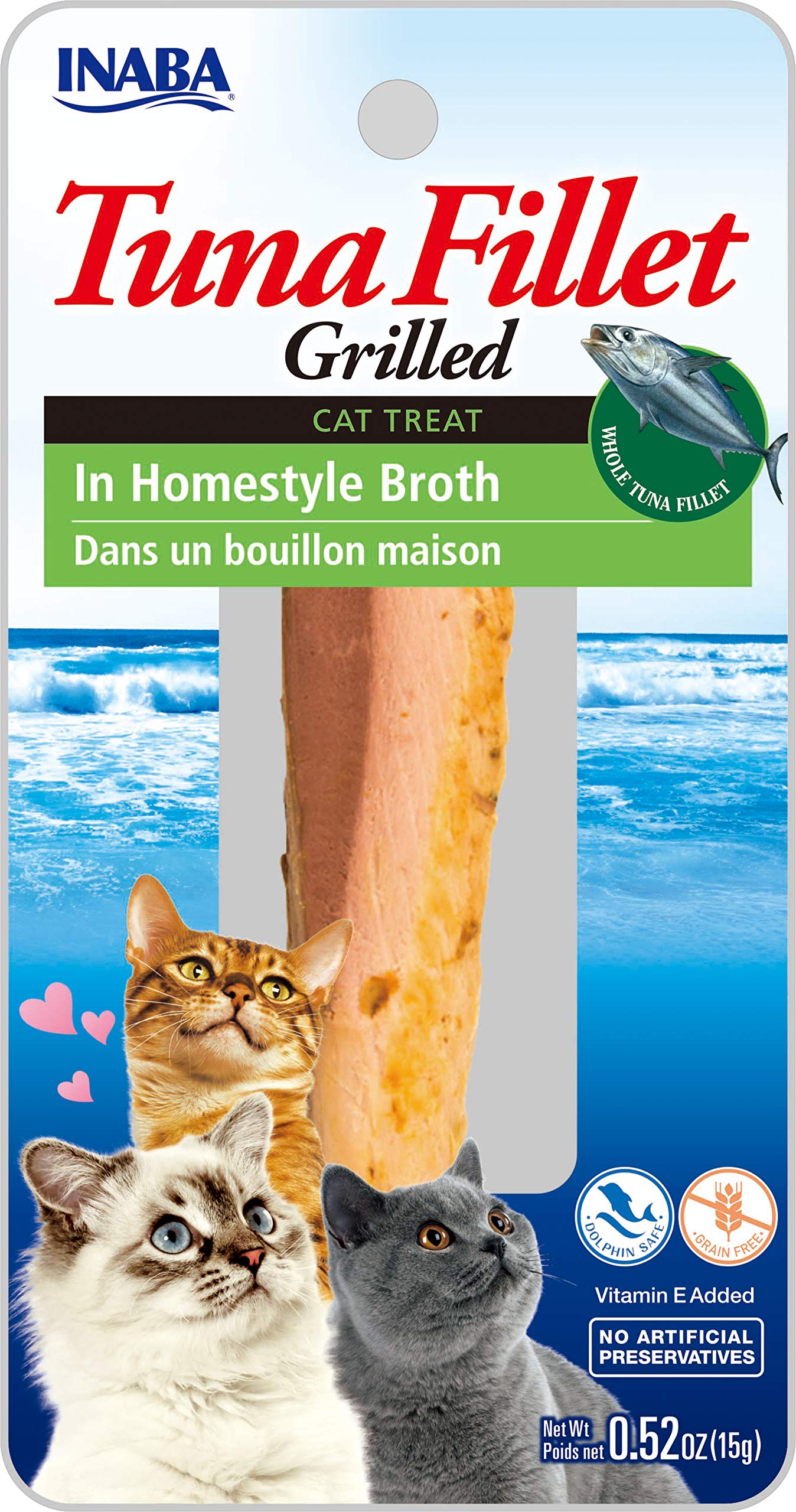 Inaba Tuna Fillet Grilled Cat Treat In Homestyle Broth
