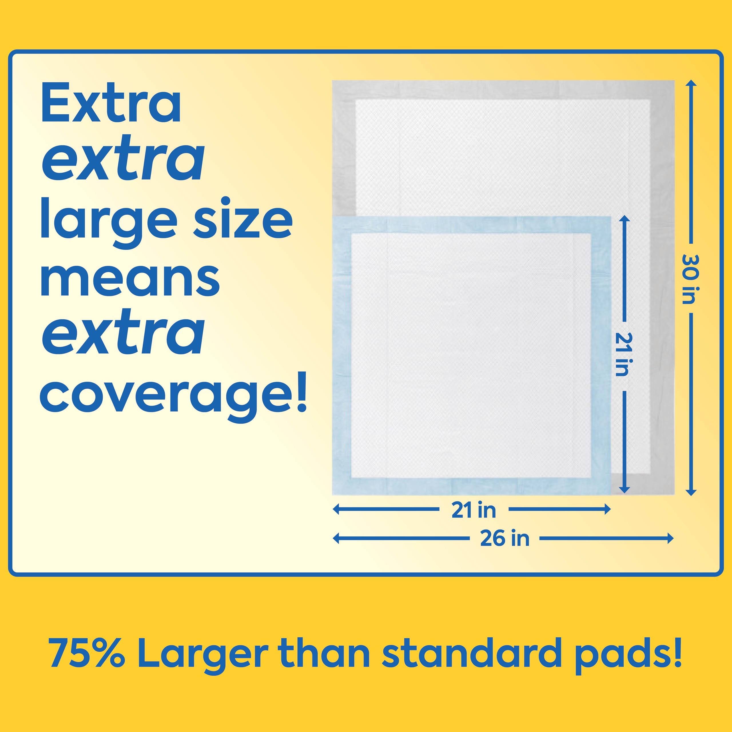 OUT! Petcare Puppy Pads XXL, Heavy Duty, Leak Proof Pee Pads for Dogs, Potty Training & Housebreaking, Puppy Essentials (26x30,