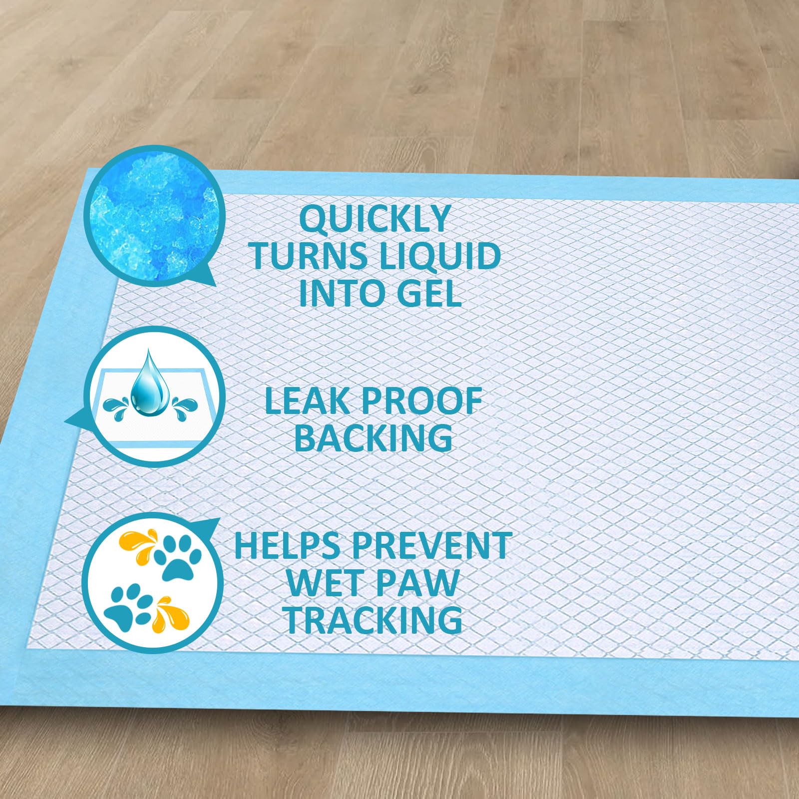 Ownpets Dog Training Xl Extra Large Pad 35’’ X 32’’, Leak-Proof 6-Layer Pet Potty Training Pads Pee Pads With Quick-Dry Surface For Pets, Puppies, Adult, Sick & Aging Dogs, 40 Counts