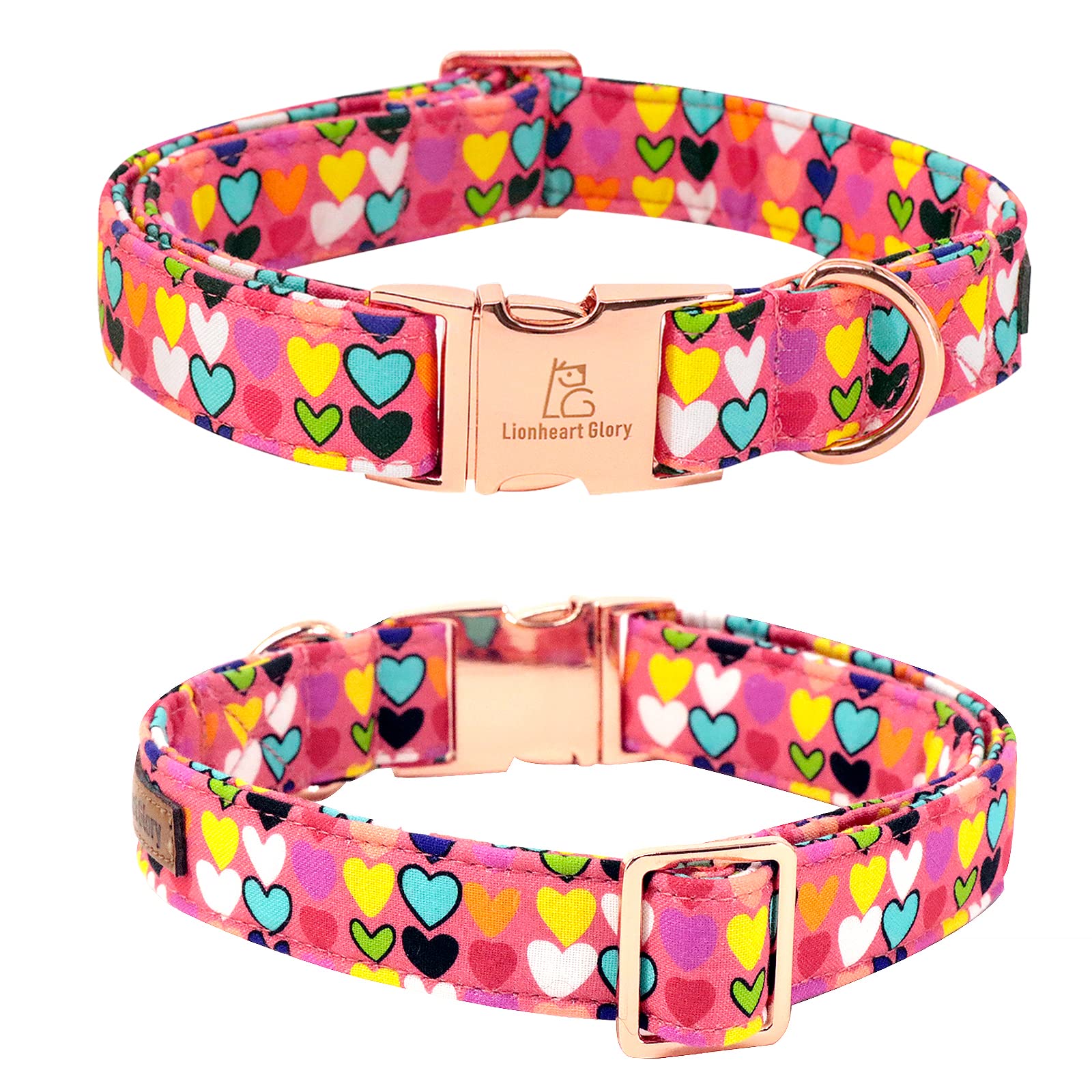 Lionheart Glory Valentine'S Dog Collar, Dog Collar With Bow, Pet Collar Adjustable Dog Collar For Dog Bowtie Dog Collars For X-Large Dogs