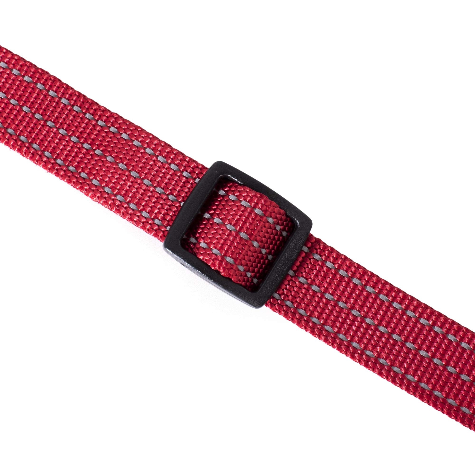 Mile High Life Dog Collar | Nylon Reflective Dog Collars | Light Weight Puppy Collars | Red Dog Collars For Small Dogs (Solid Red, Small)