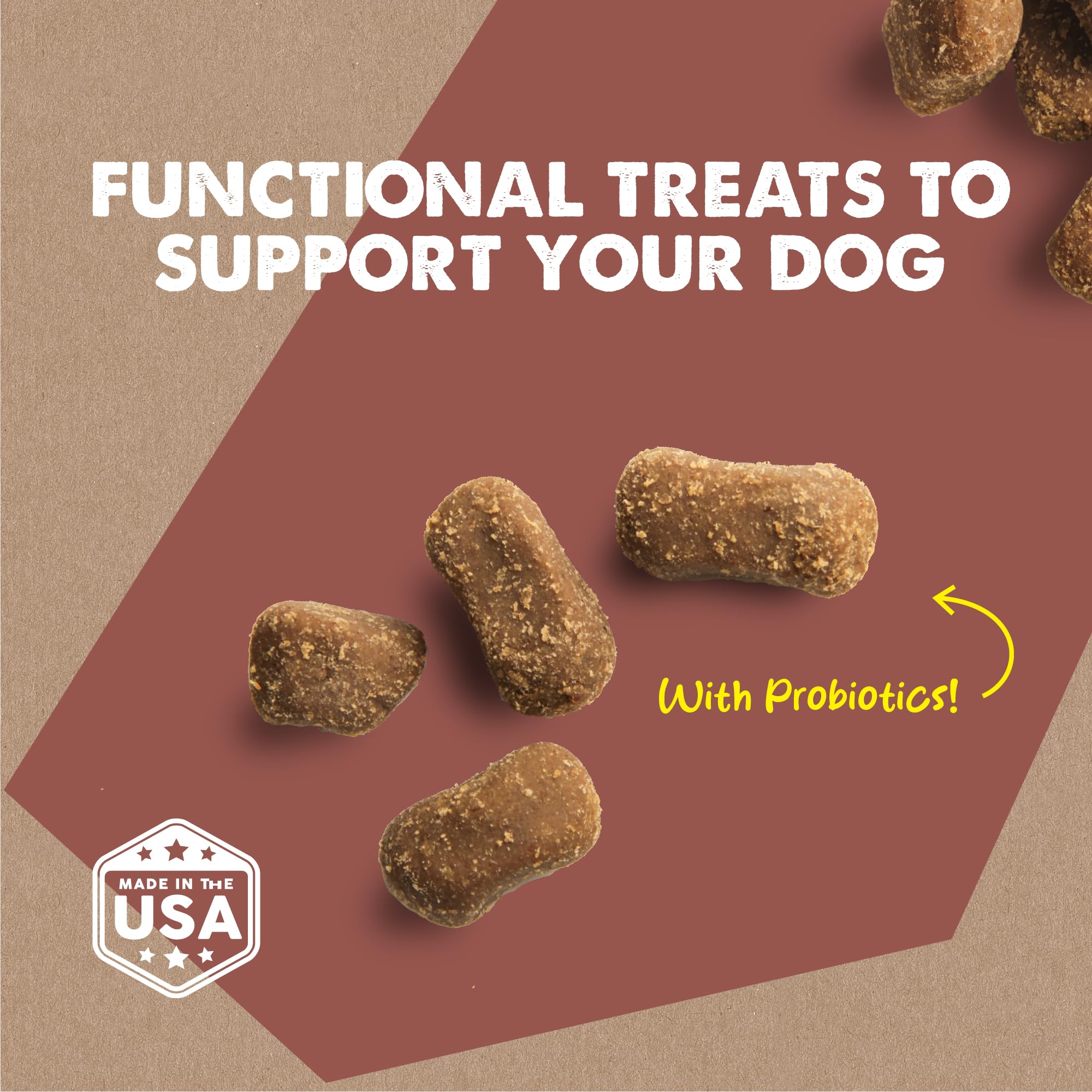 Cloud Star Dynamo Dog Tummy Treats - Soft & Chewy Probiotics Support for Dogs (14 oz. Pumpkin and Ginger) (20212)