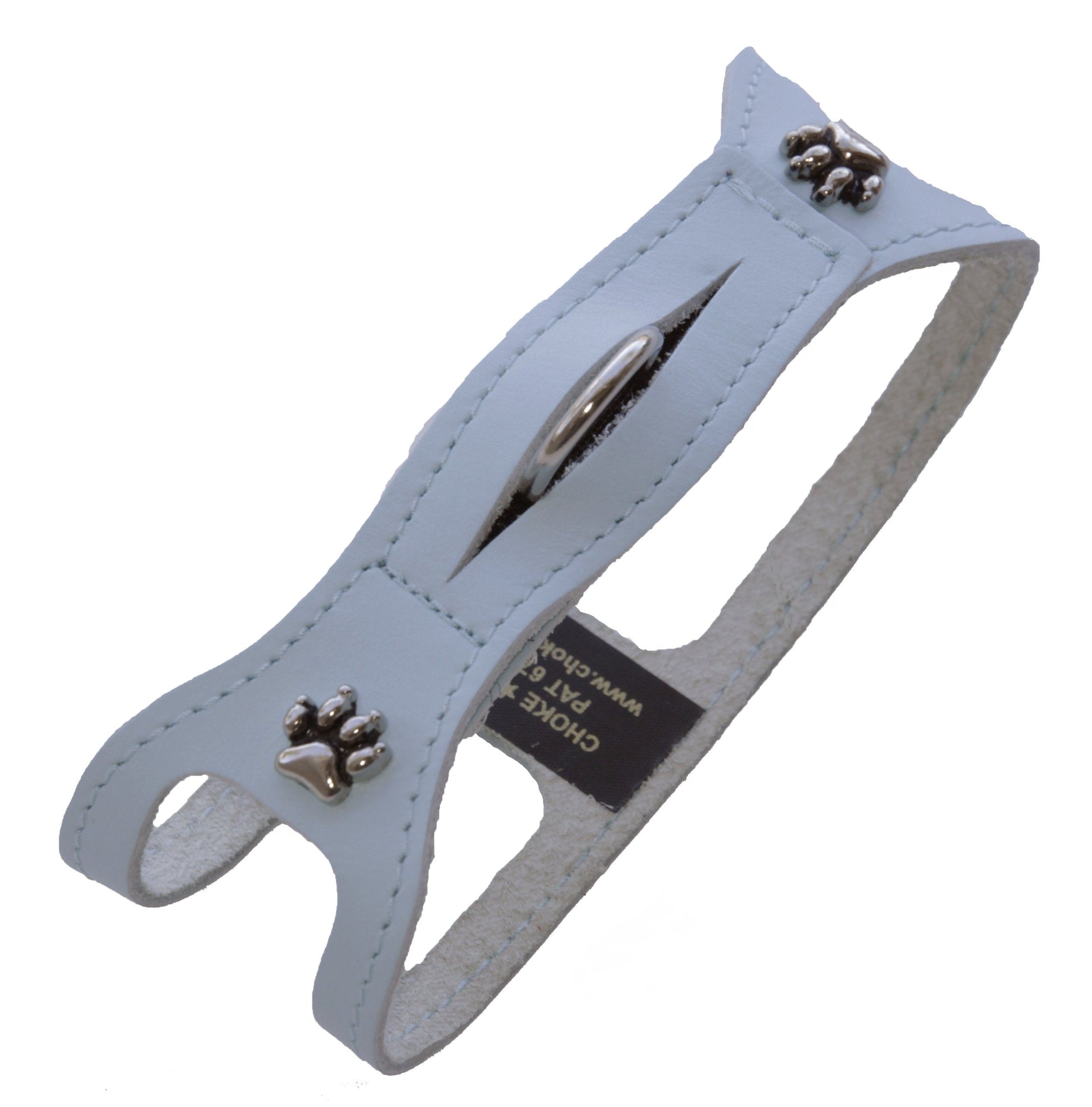 Chokefree Pet Shoulder Collar, 14-Inch, Non Metallic Baby Blue