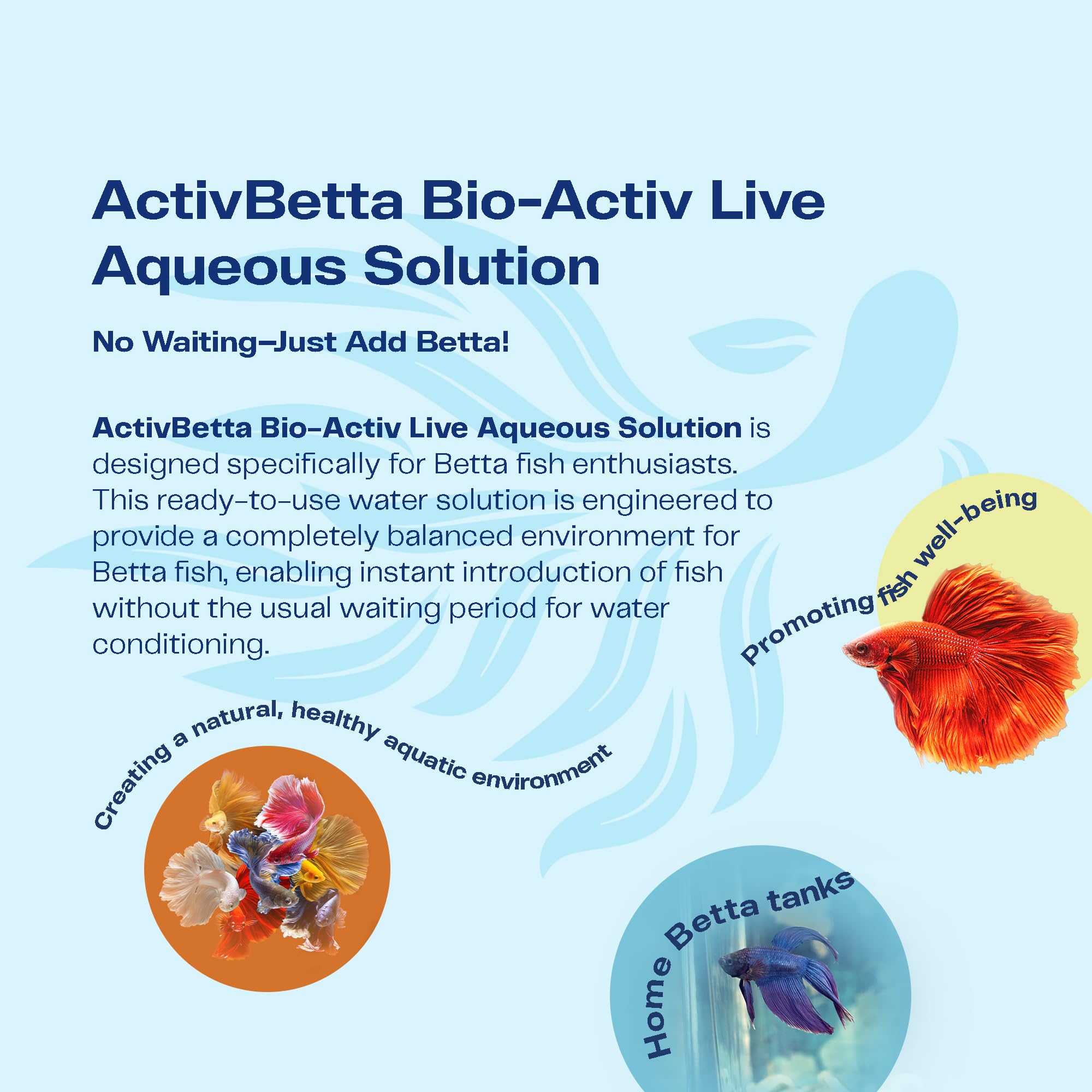 Activ Betta Water for Aquarium D  cor, 33.8 fl.oz. - Premium Water Conditioner for Betta Fish Tanks, Enhances Water Quality and