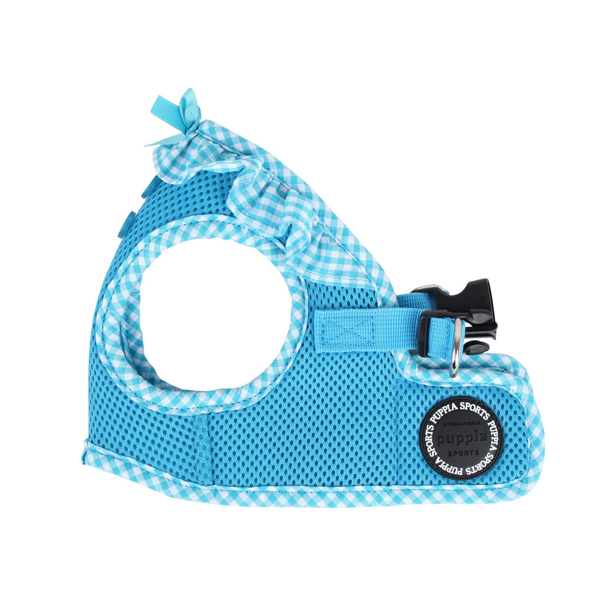 Puppia Vivien Vest Dog Harness Step-In All Season Mesh Cute No Pull No Choke Walking Training For Small Dog, Sky Blue, X-Small