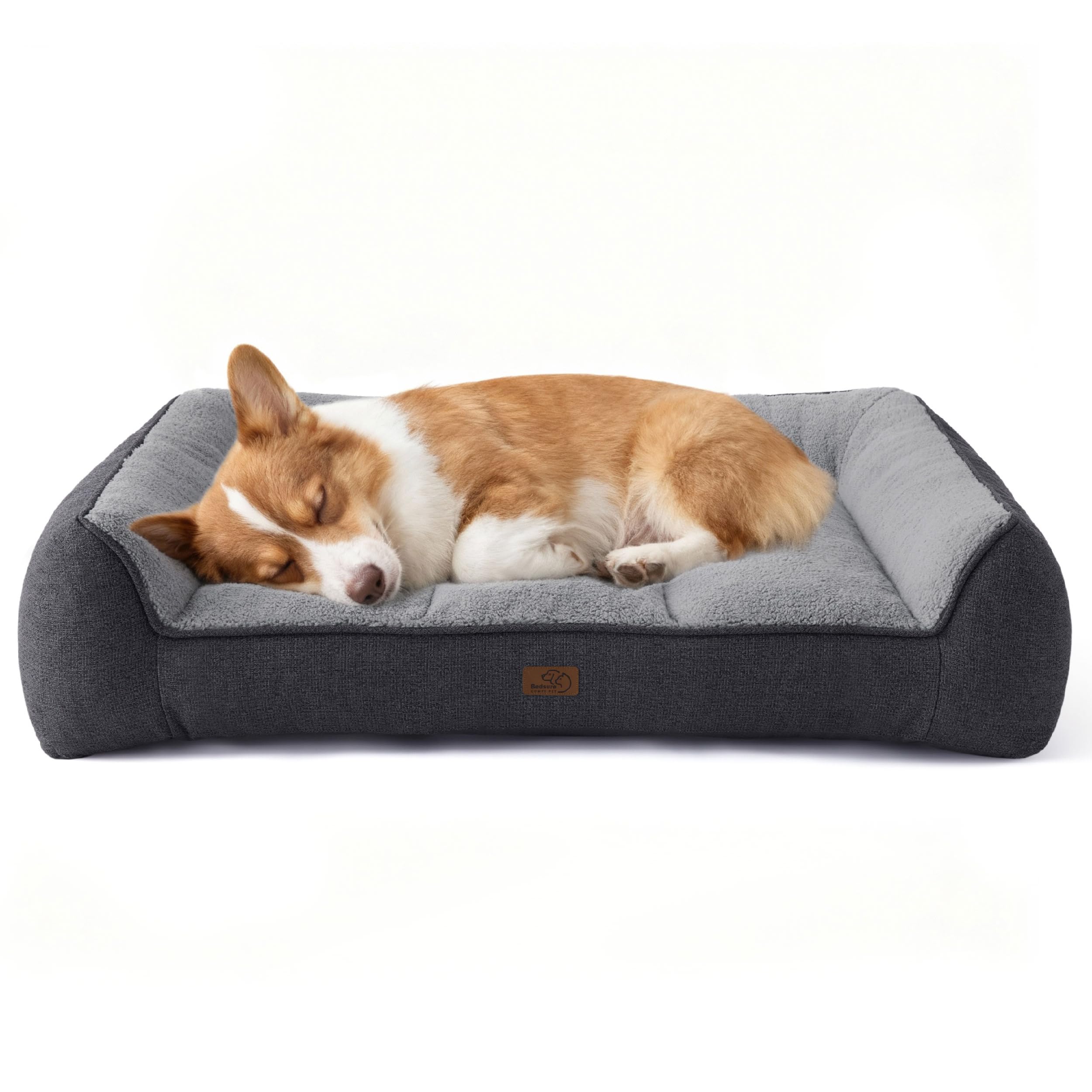 Bedsure Orthopedic Dog Bed Medium Size Dog - Extra Thick Supportive Medium Dogs Beds with Waterproof Washable Cover, Comfort Pet