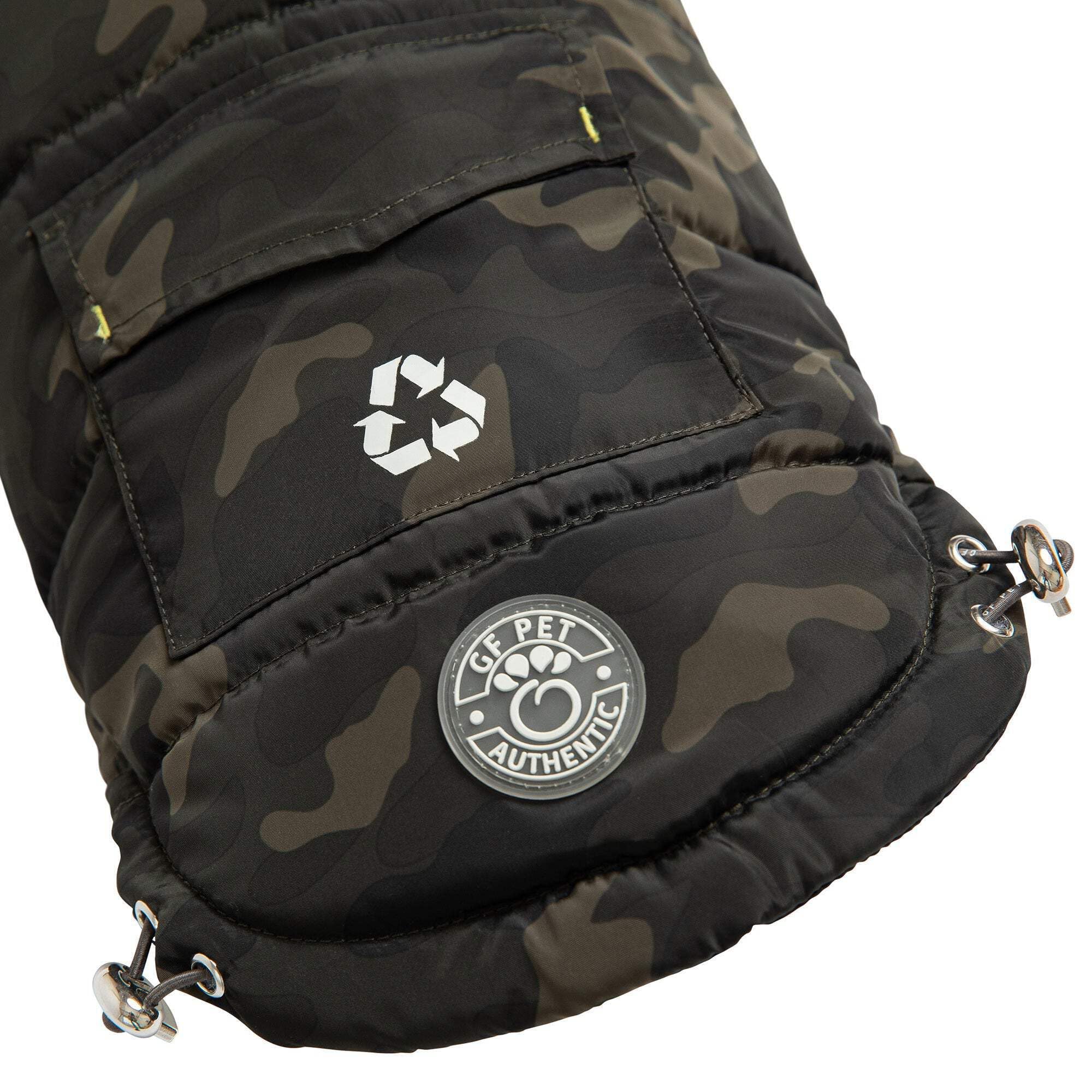 Gf Pet Recycled Parka Dog Coat – Earth-Friendly Waterproof Dog Jacket | Warm Lining, Classic Style | Outwear For Small Medium Large Dogs – Camouflage - 4Xl
