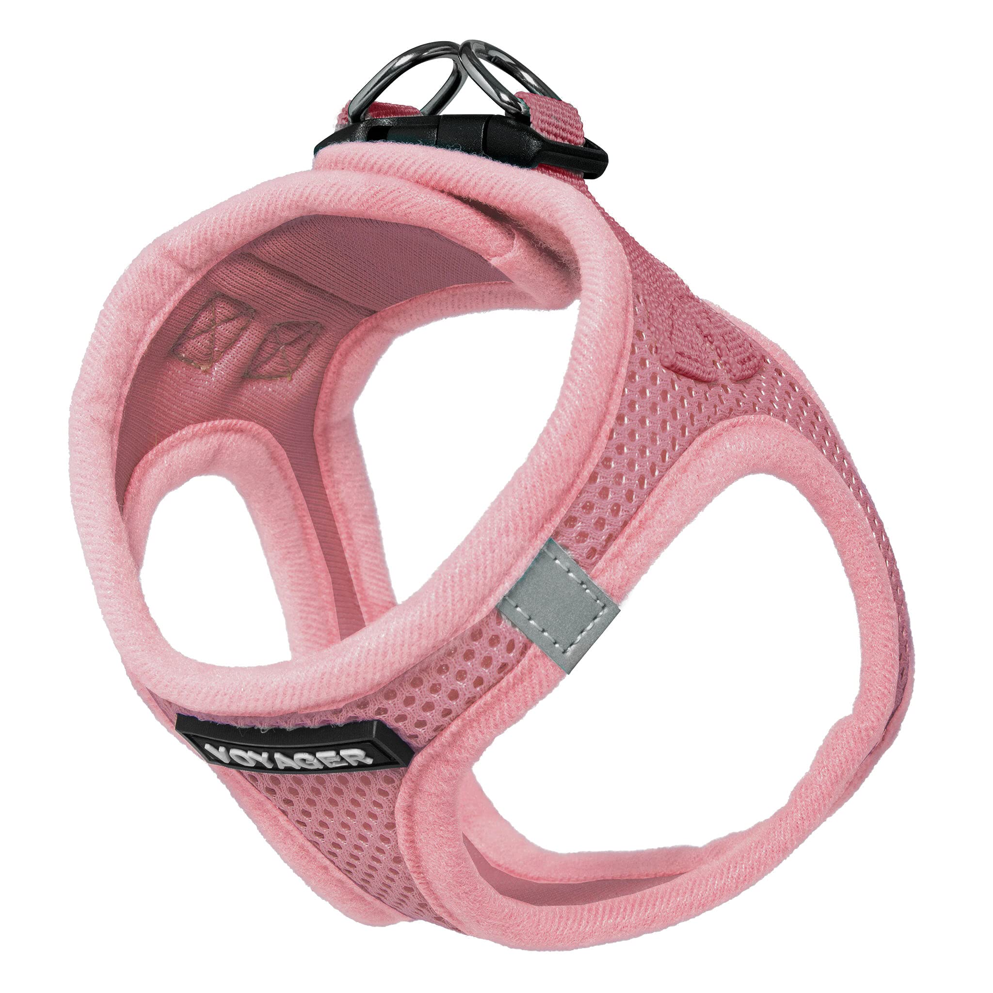 Voyager Step-In Air Dog Harness - All Weather Mesh Step In Vest Harness For Small And Medium Dogs And Cats By Best Pet Supplies - Harness (Pink), Xx-Small
