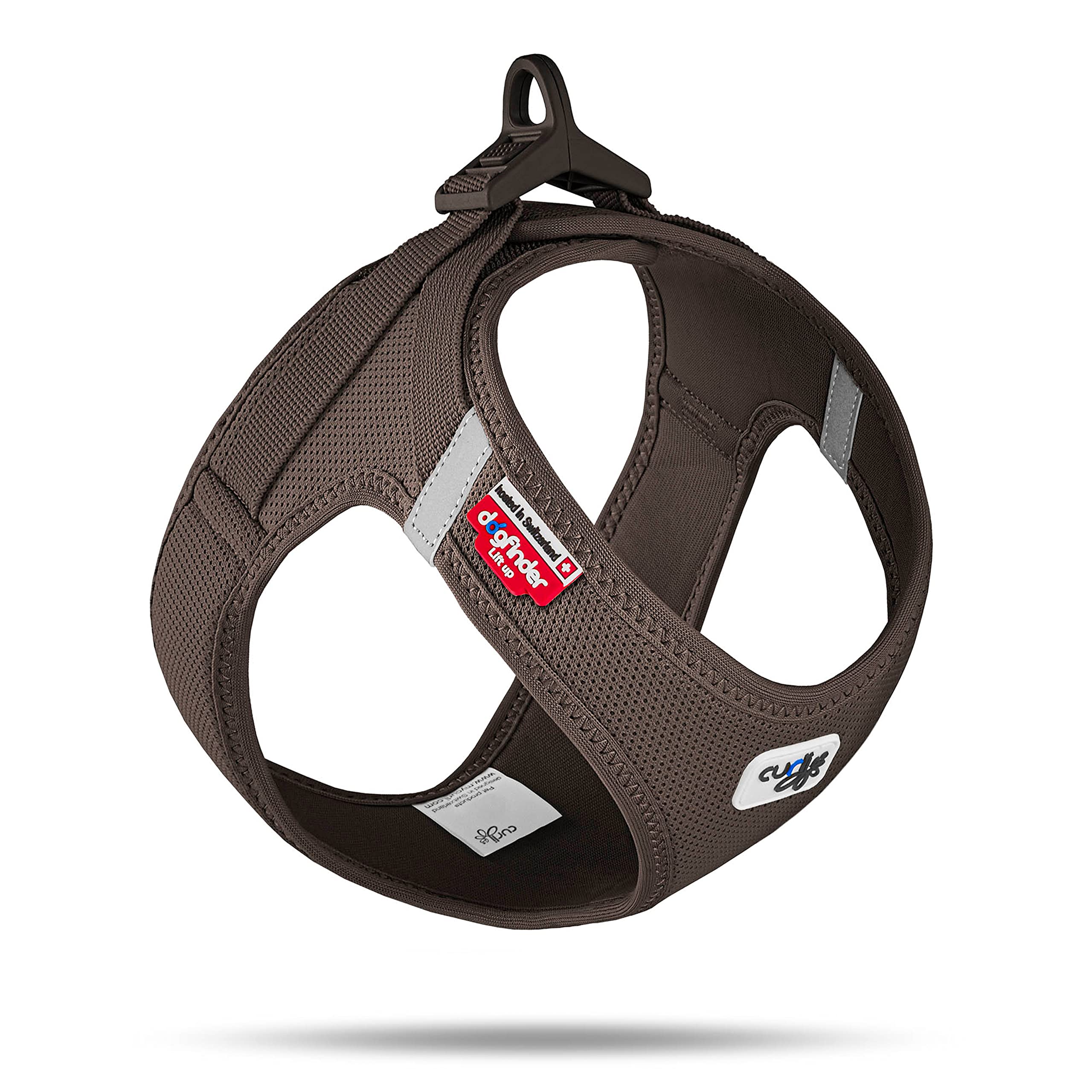 Vest Harness curli Clasp Air-Mesh Brown XL