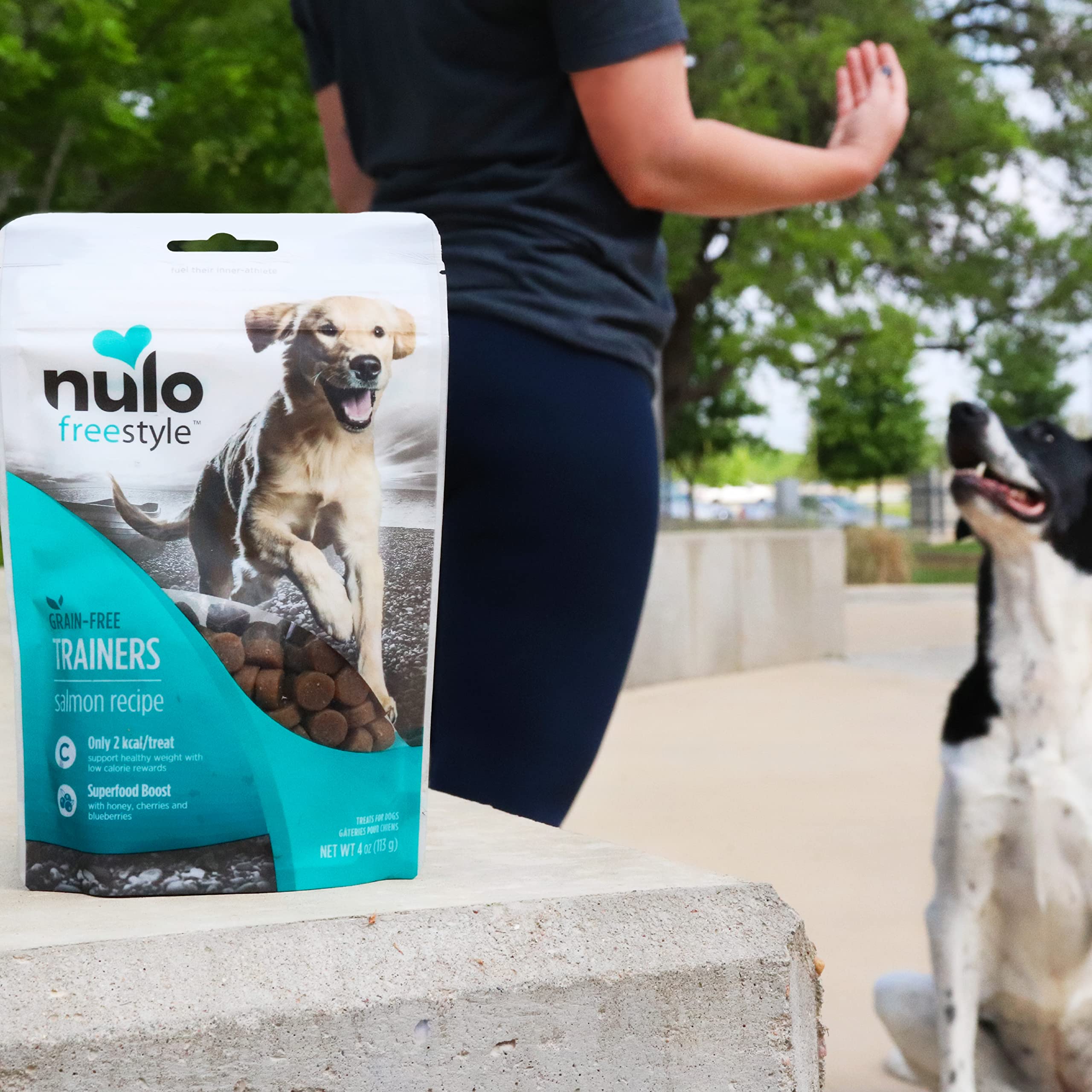 Nulo Puppy & Adult Freestyle Trainers Dog Treats: Healthy Gluten Free Low Calorie Grain Free Dog Training Rewards - Salmon Recip