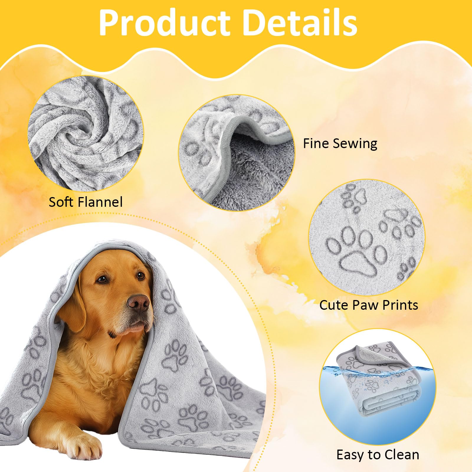 41 x 30 Dog Blankets for Medium Dogs, Cat, Premium Soft Dog Blankets for Small Dog Washable, Puppy Blanket Dogs Essentials for P