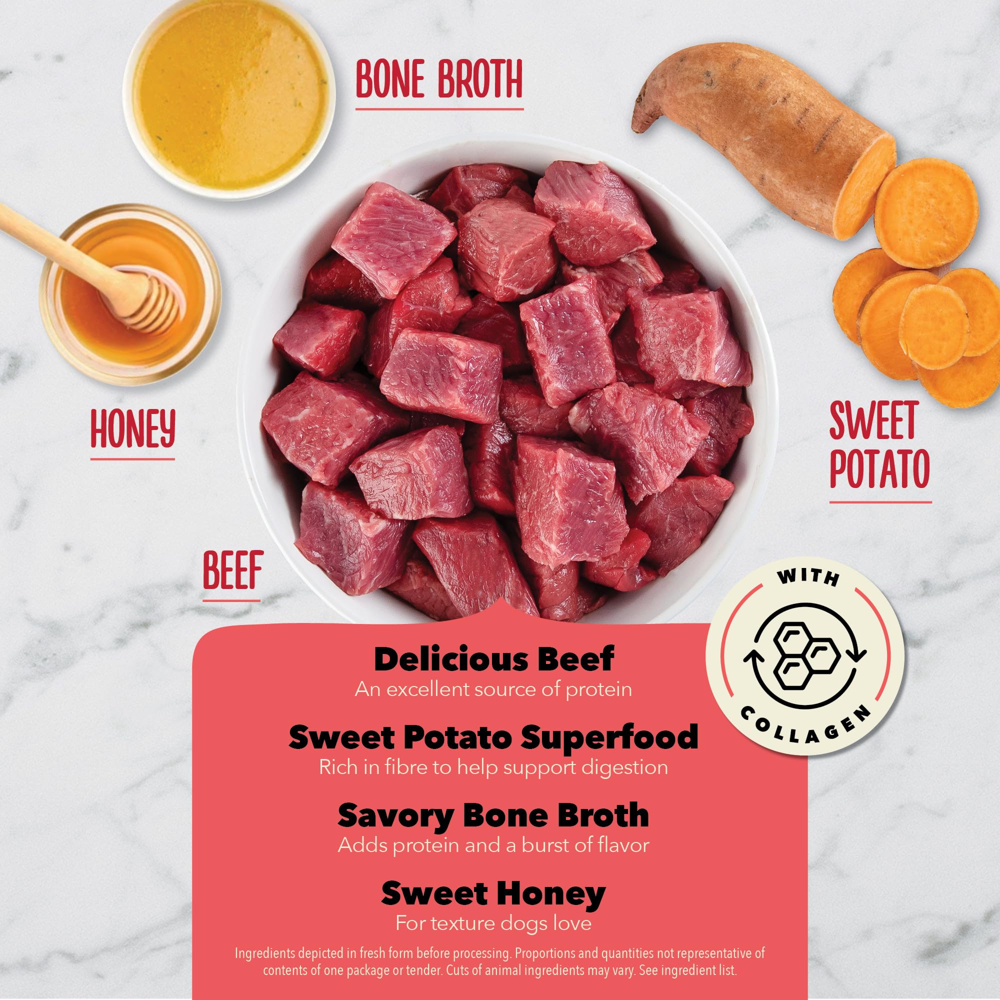 ACANA Chewy Strips Hip & Joint Support Beef Recipe, Dog Treat 4 Oz