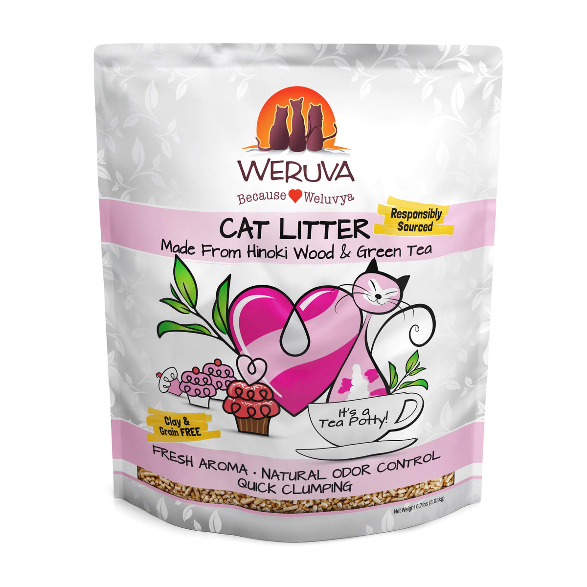 It'S A Tea Potty! Weruva Cat Litter, 6.7Lb Bag