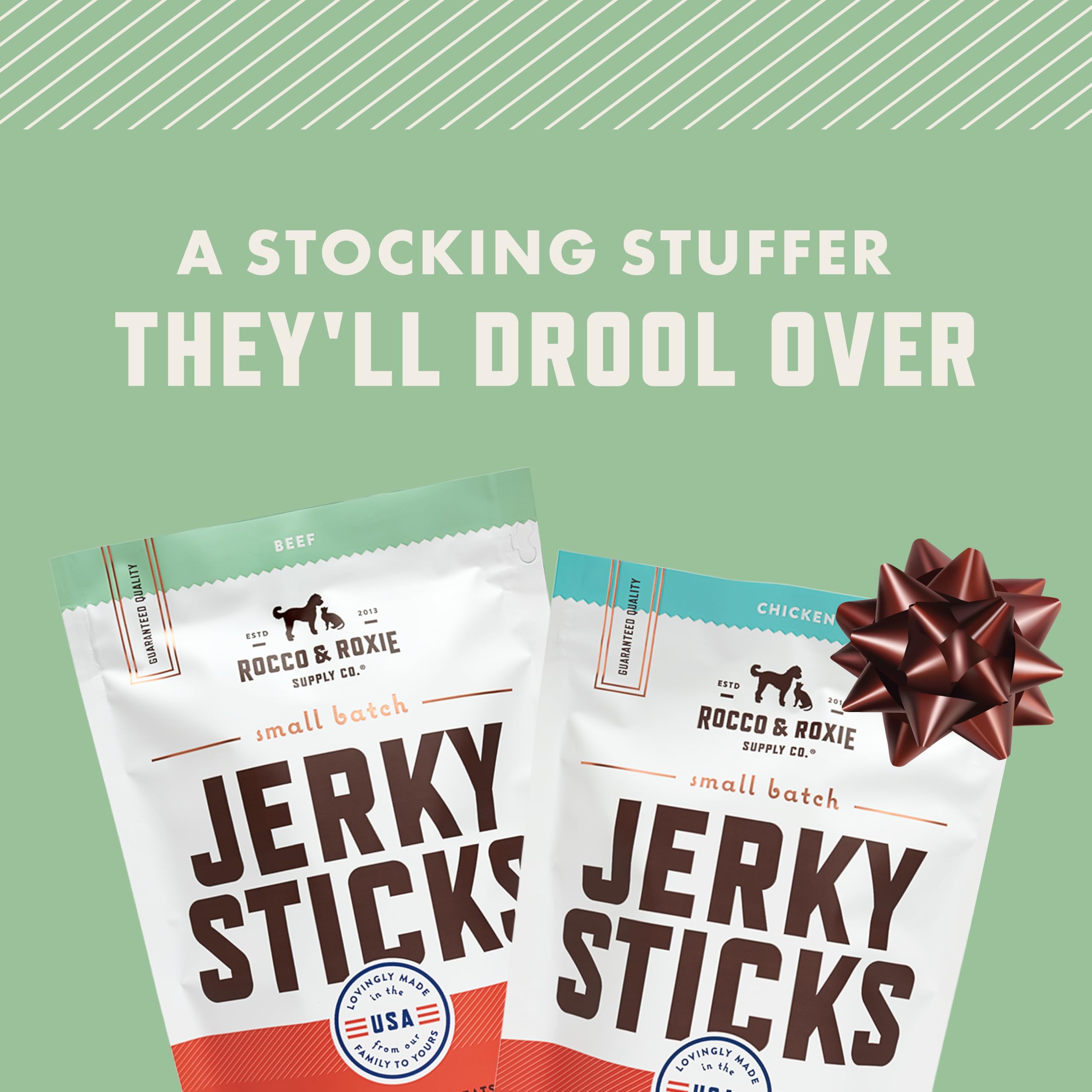 Rocco & Roxie Beef Jerky Dog Treats - Soft Snacks for Dogs - 1lb - Ideal for Training Senior Dogs & Puppies