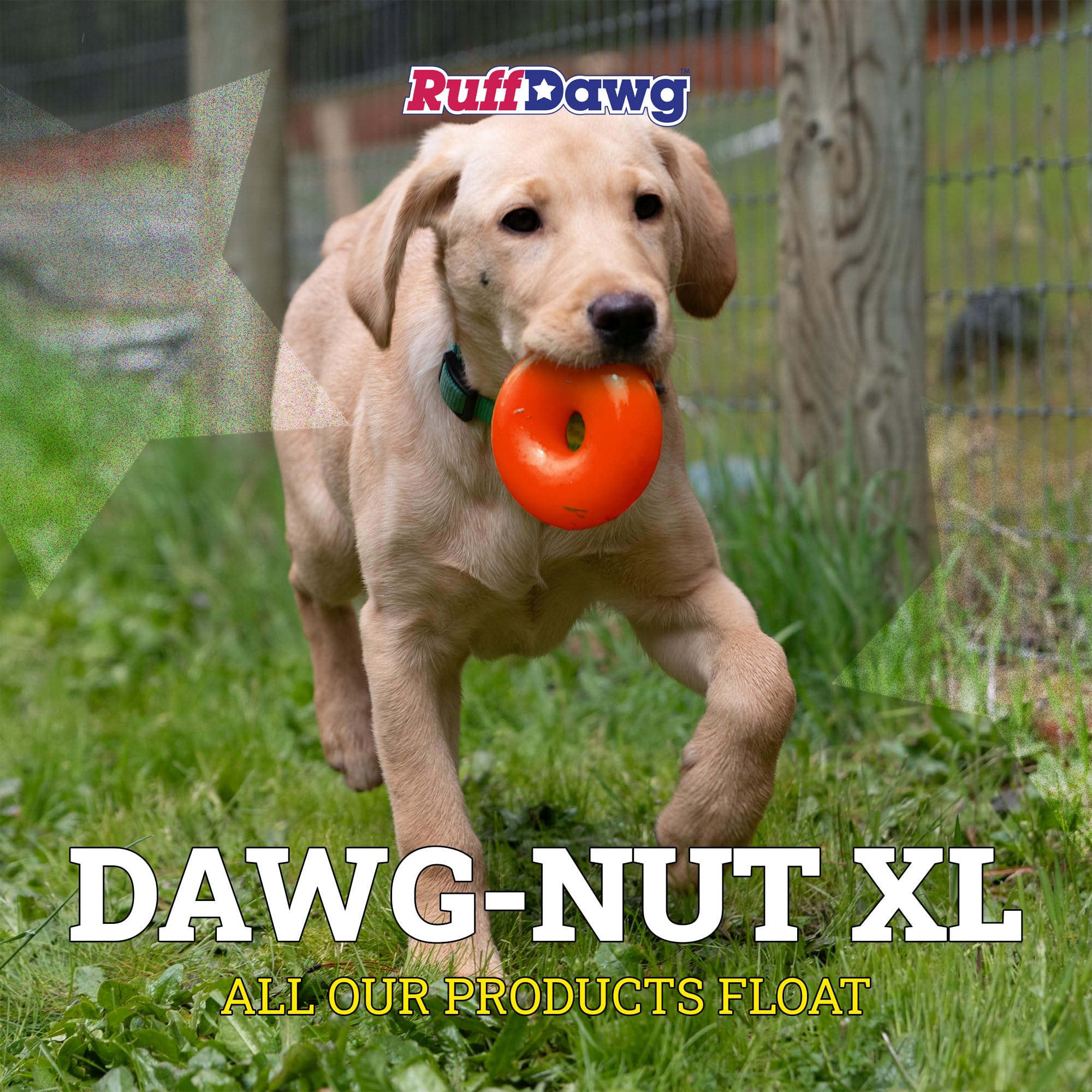Ruff Dawg DAWGNUTXL Extra Large Dawgnut dog toy, (Color may vary)