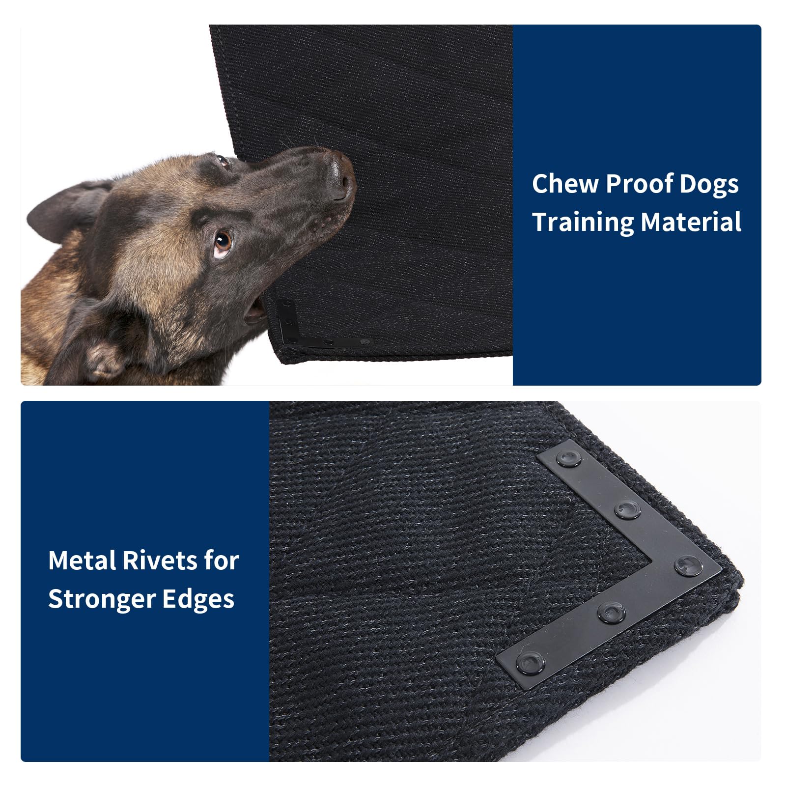 BALAPET XS Durable Chew Proof Dog Bed, 23"x17", Black Polyester with Metal Rivet Corners