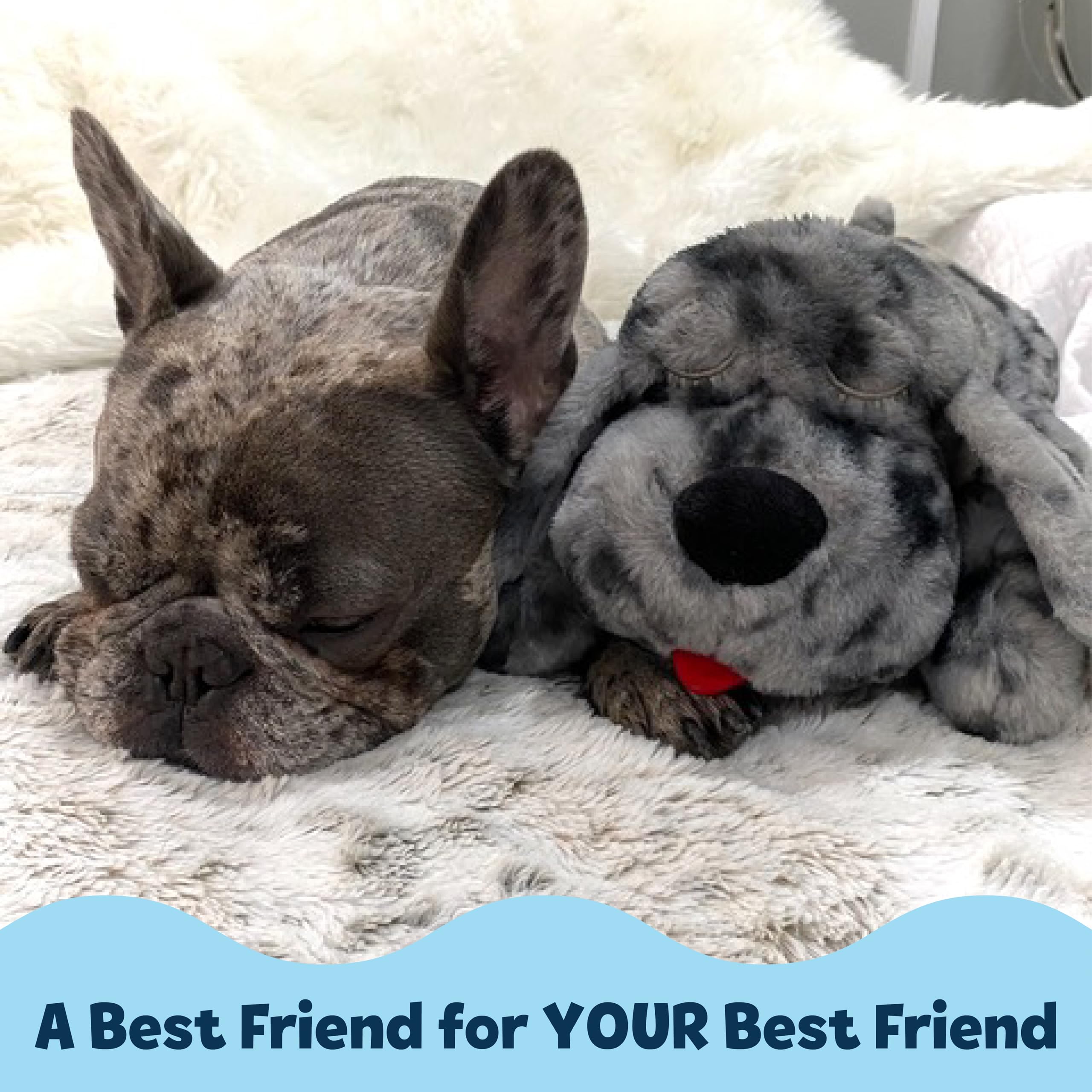 Snuggle Puppy Original Toys - Heartbeat Puppy for Dogs - Pet Anxiety Relief and Calming Aid - Comfort Dog Toys for Behavioral Tr