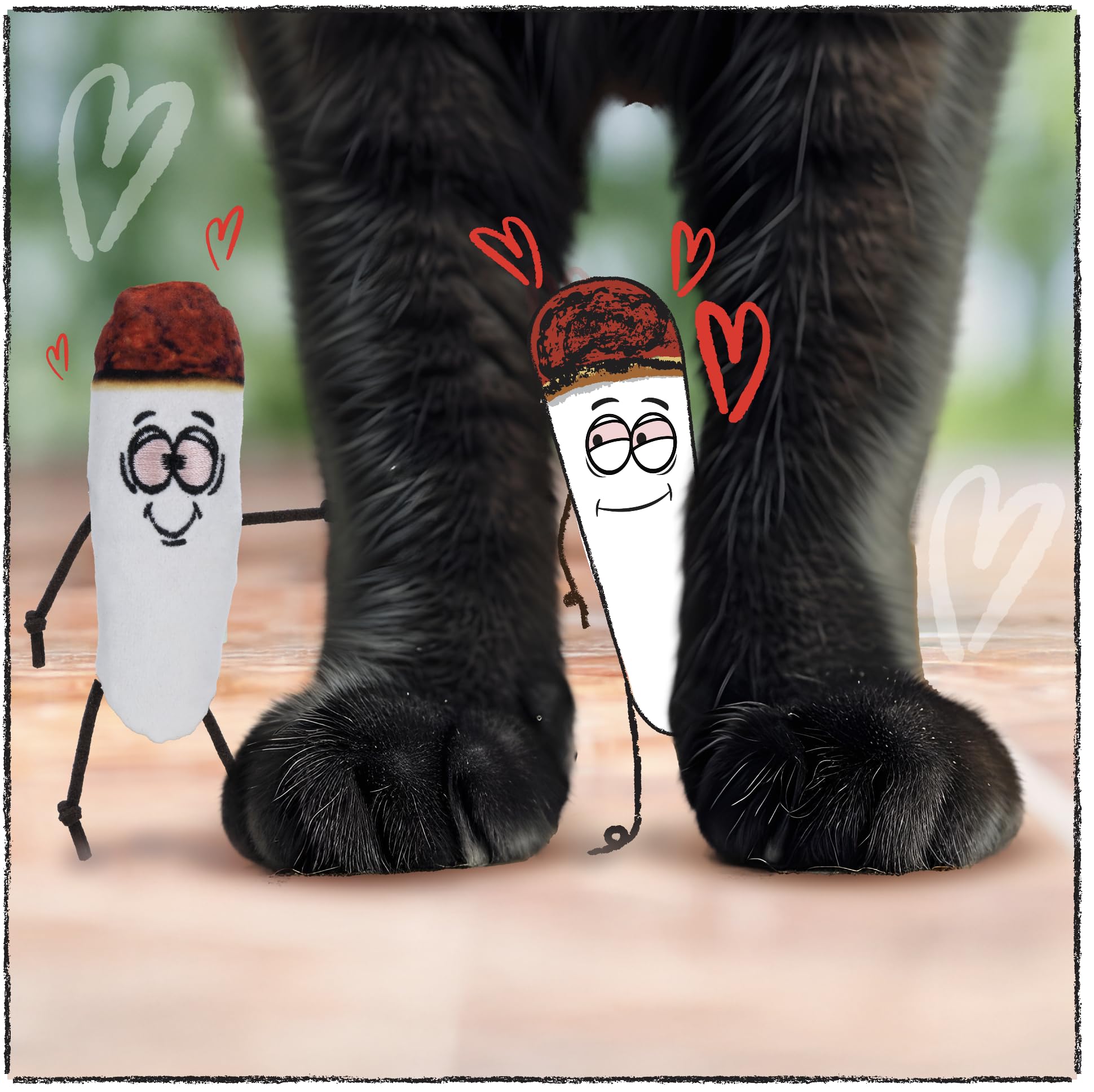 Lit Labs Kittie Doobs Adventure Toys - Funny Catnip Joints For Cats With Dried And Organic High Potency Catnip - Love Theme