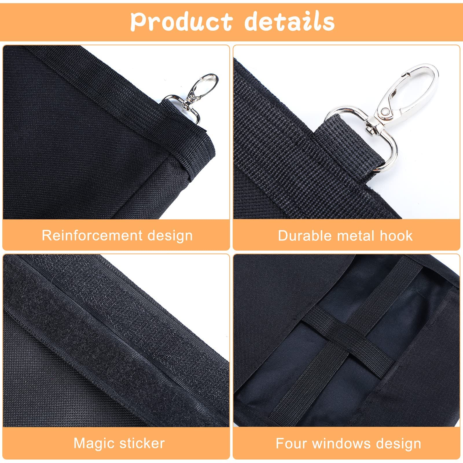 Frienda 2 Pcs Guinea Pig Hay Bag 11 x 9.1 Inch Guinea Pig Hanging Hay Feeding Bag Storage Dispenser for Chinchilla Hamster Bunny