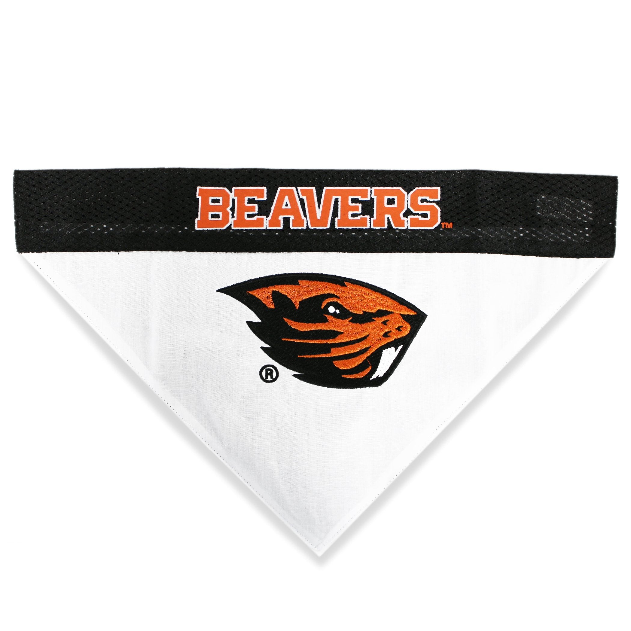 Pets First Collegiate Pet Accessories, Reversible Bandana, Oregon State Beavers, Small/Medium