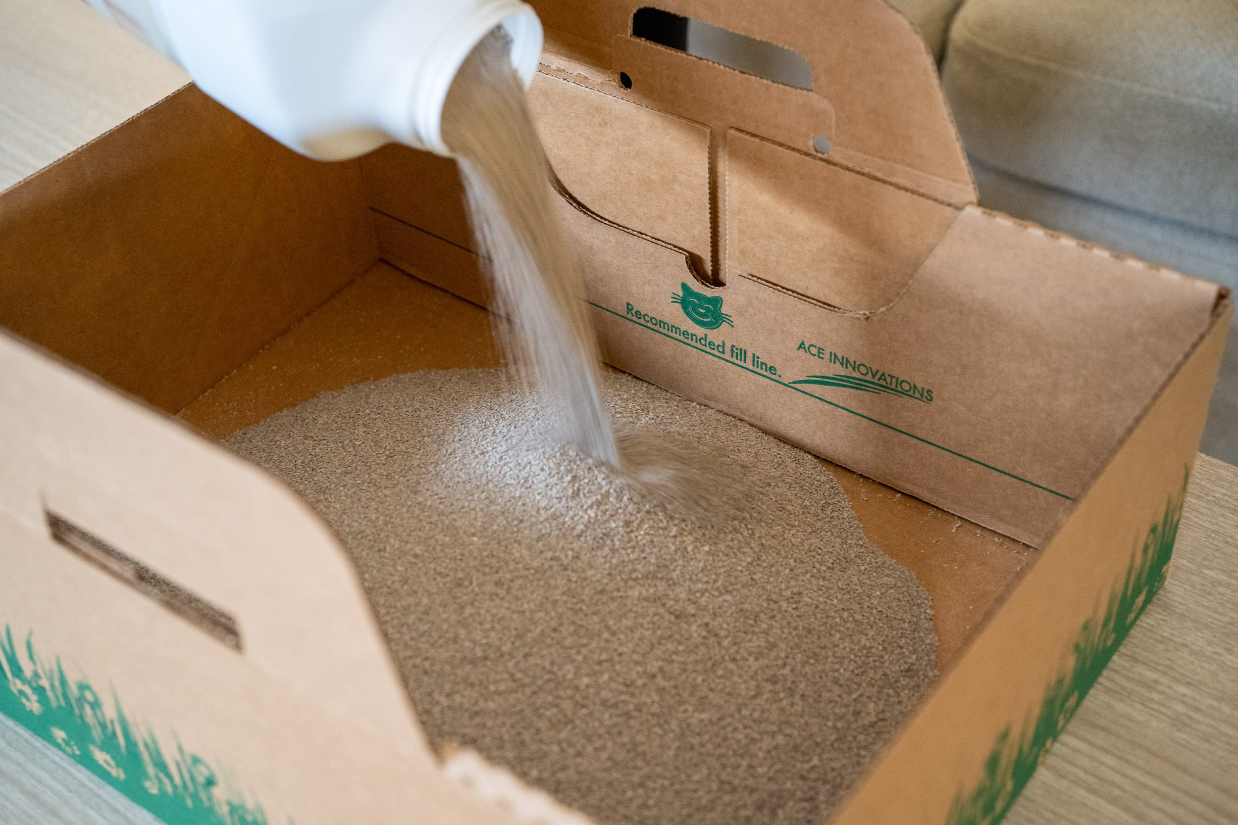 Tensecondlitterbox Disposable Ten Second Litter Boxes For Kitty/Cats (4 Count). Biodegradable Solution For Quick And Easy Disposal. Made Of Recyclable Material. (4-Pack), 17X13X6''