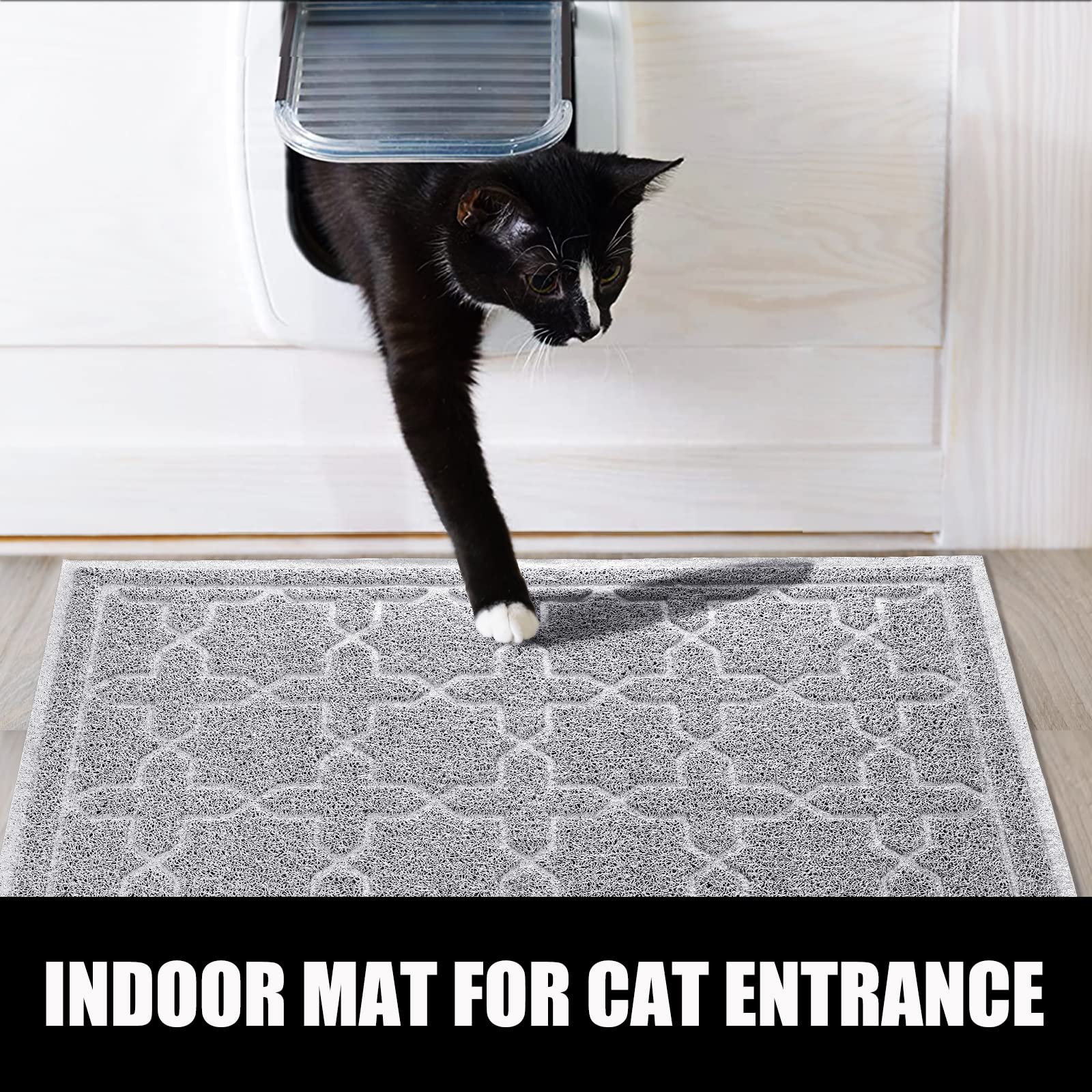 Yimobra Cat Litter Mat, 24''X20'' Litter Box Mat With Litter Lock Mesh, Soft Durable Cat Litter Mat Litter Trapping Mat, Easy To