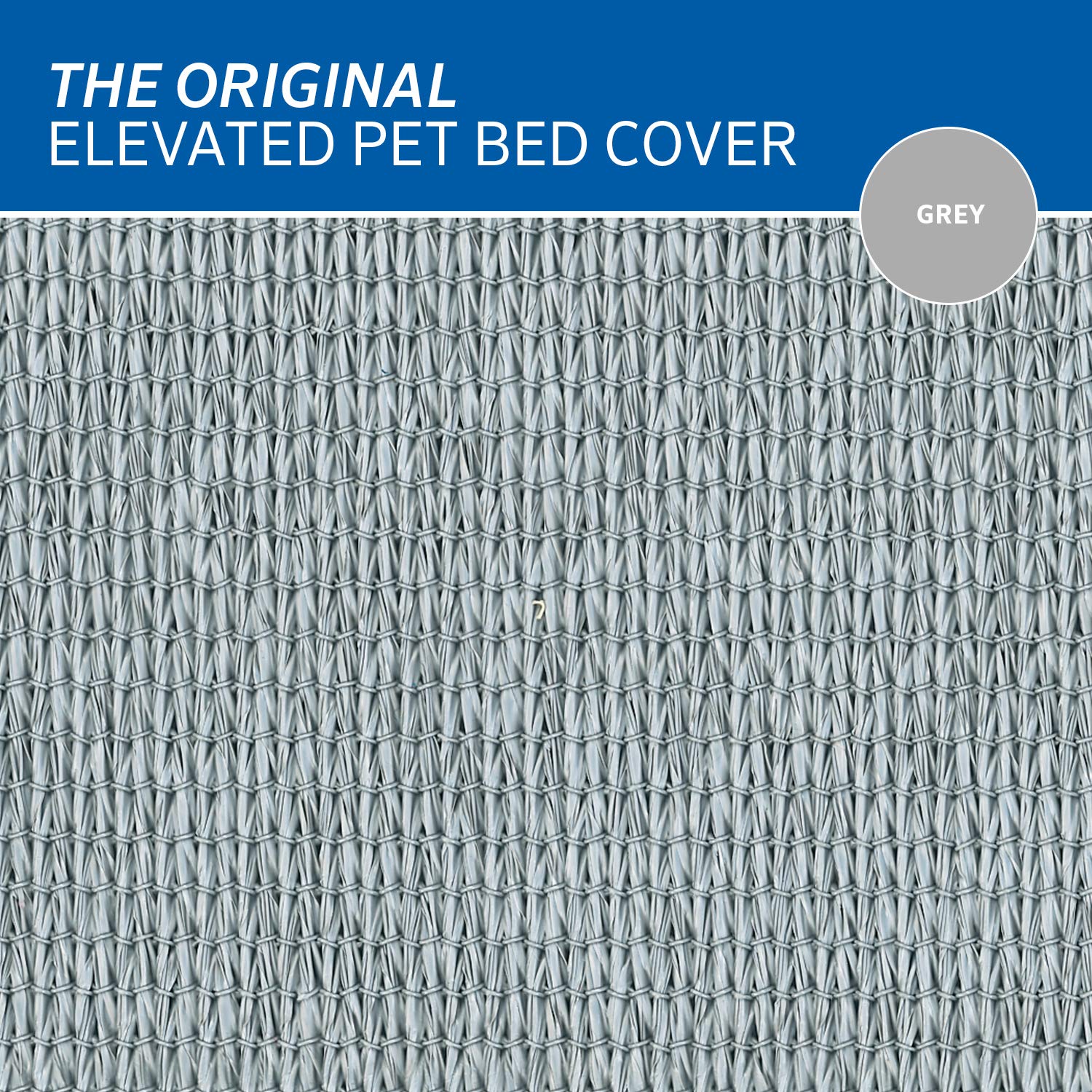 Original Pet Bed Replacement Cover - Grey - Medium (35' X 25.5')