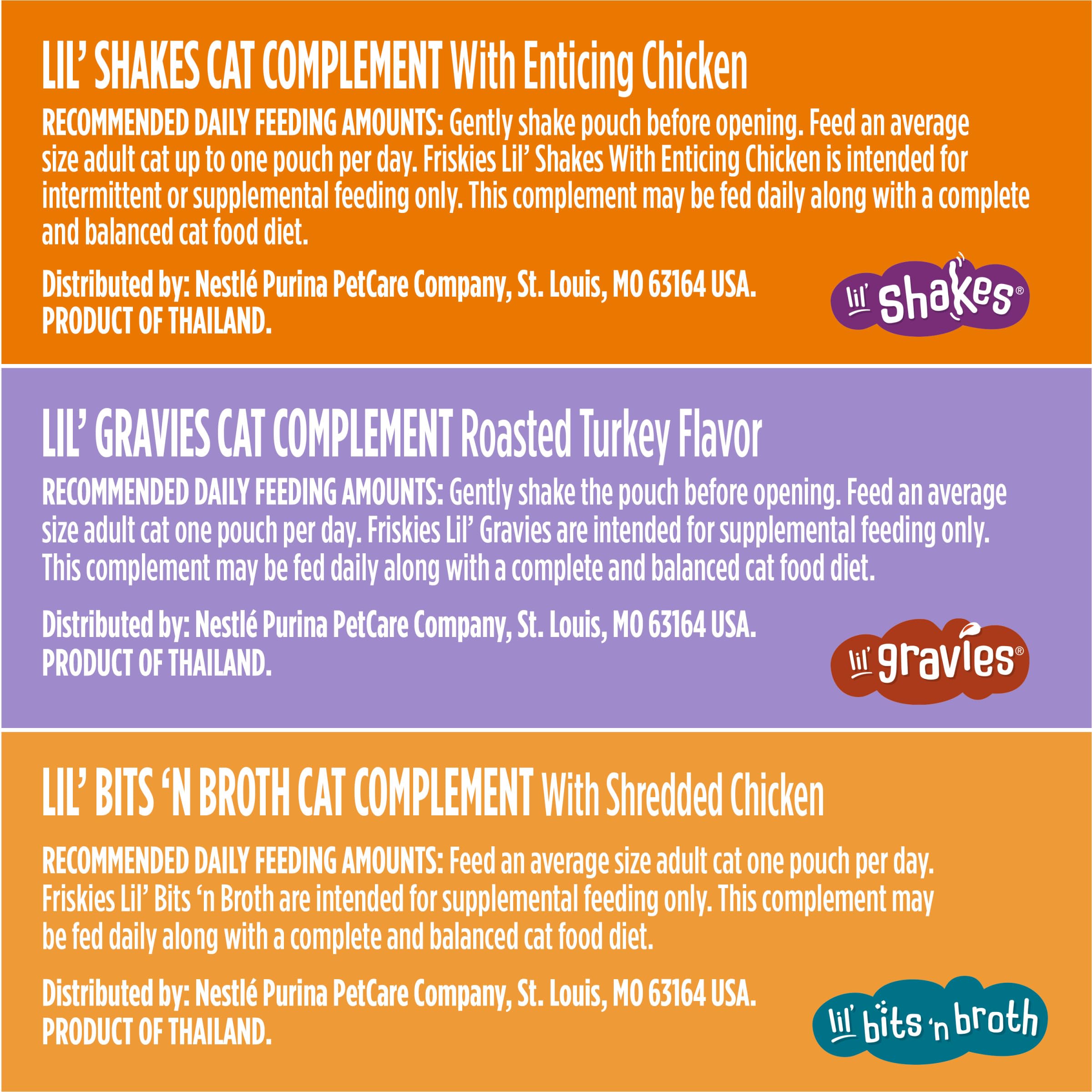 Purina Friskies Poultry Faves Broth and Gravy Cat Food Complements Variety Pack - 8 ct. Box