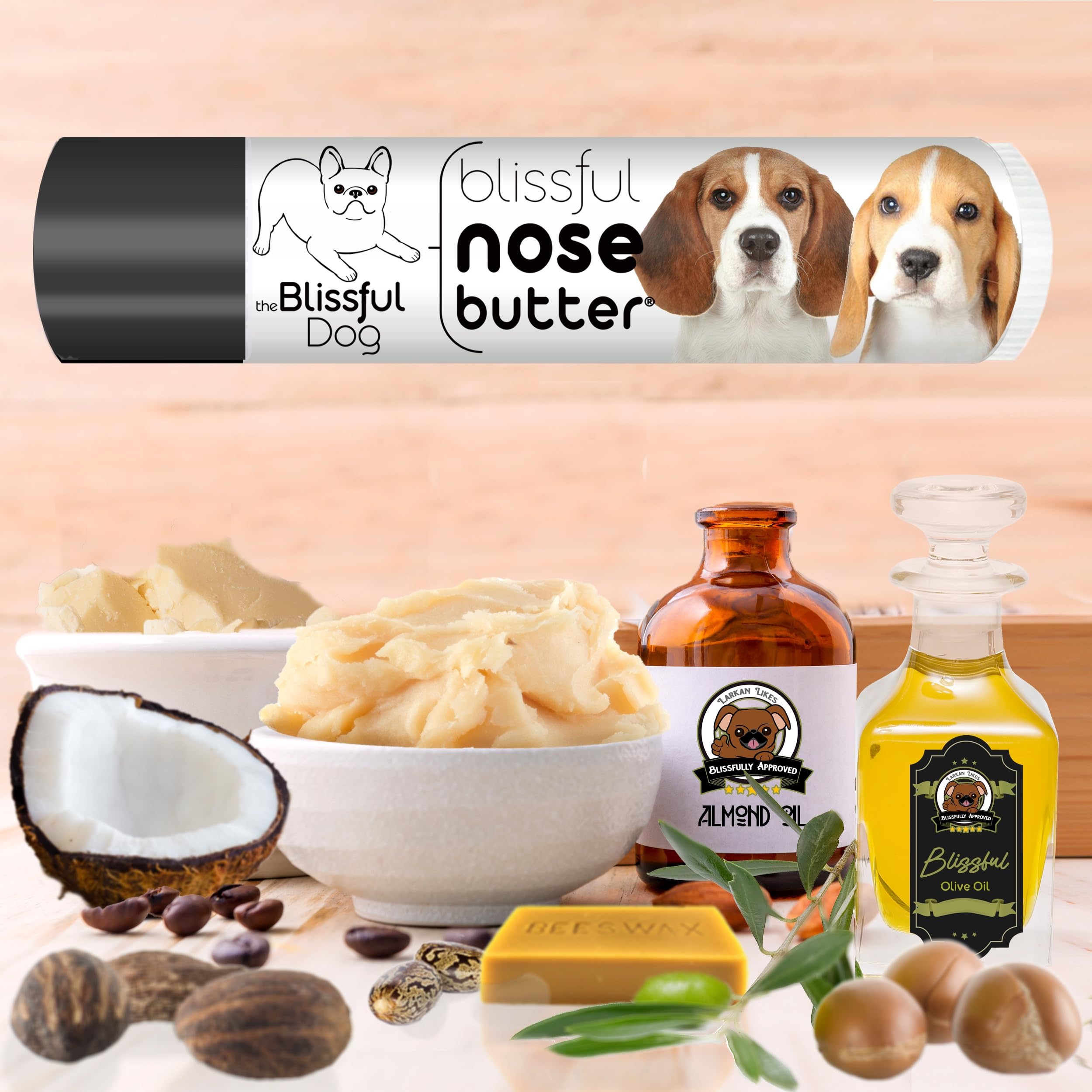 The Blissful Dog Beagle Unscented Nose Butter - Dog Nose Butter, 0.15 Ounce