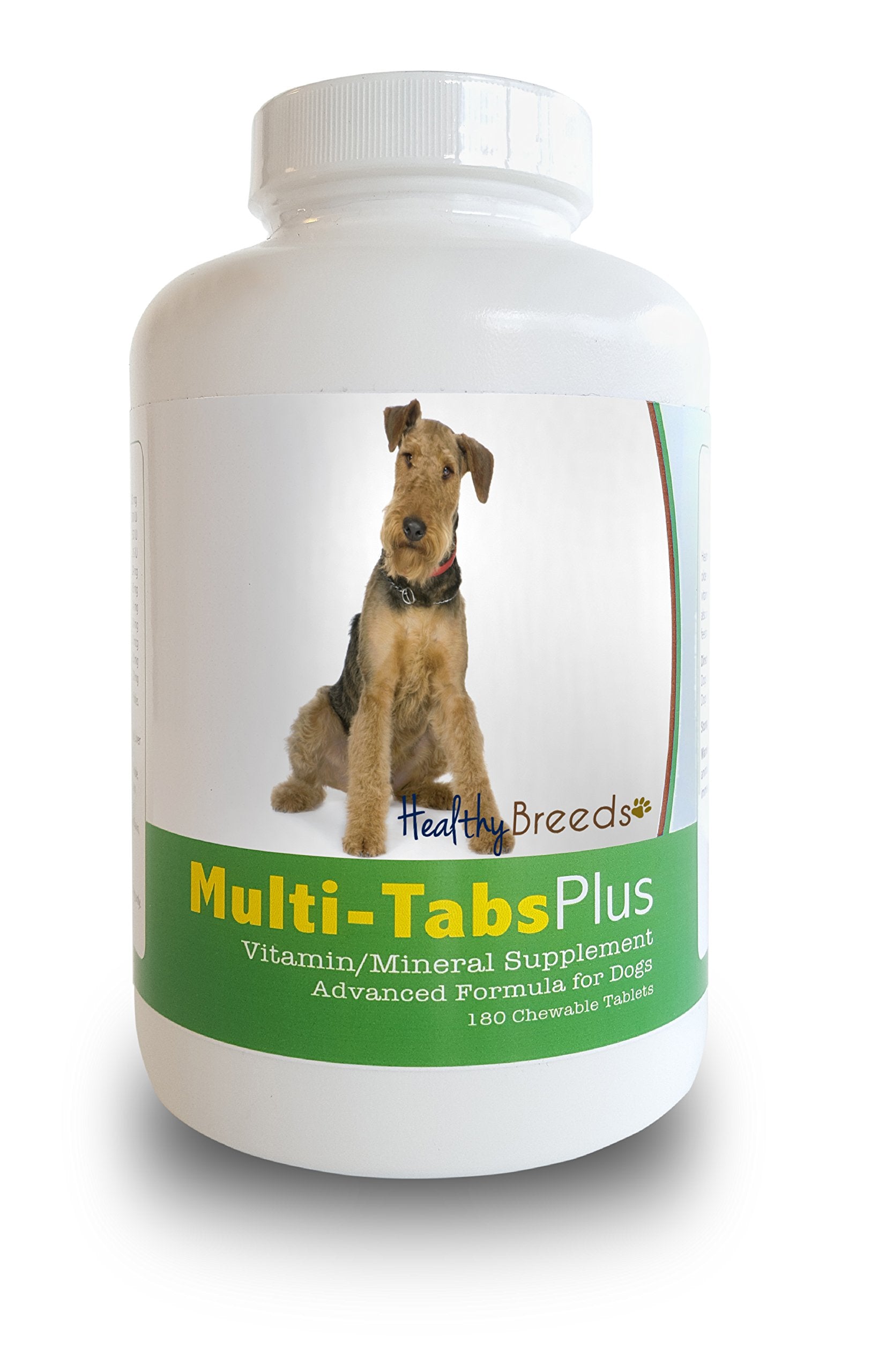 Healthy Breeds Airedale Terrier Multi-Tabs Plus Chewable Tablets 180 Count