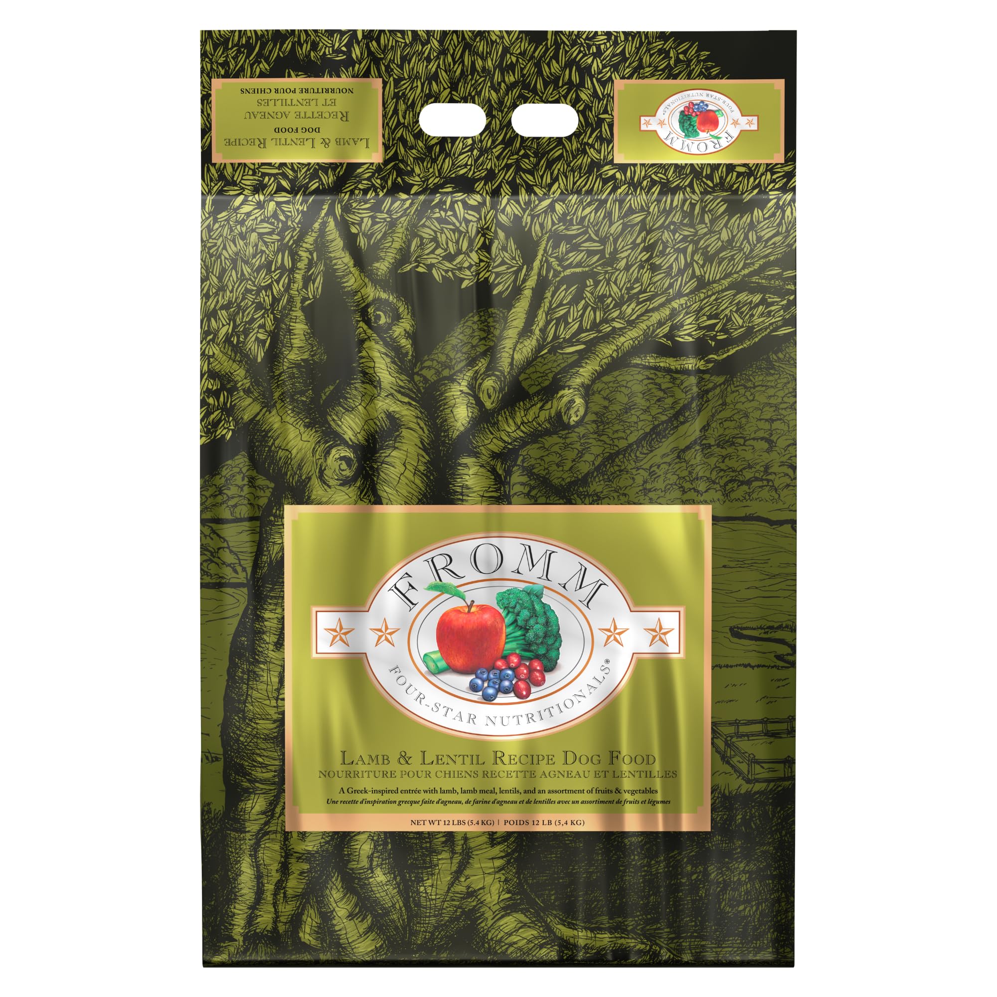 Fromm Four-Star Nutritionals Lamb & Lentil Dog Food - Premium Dry Dog Food - Lamb Recipe - 12 lb