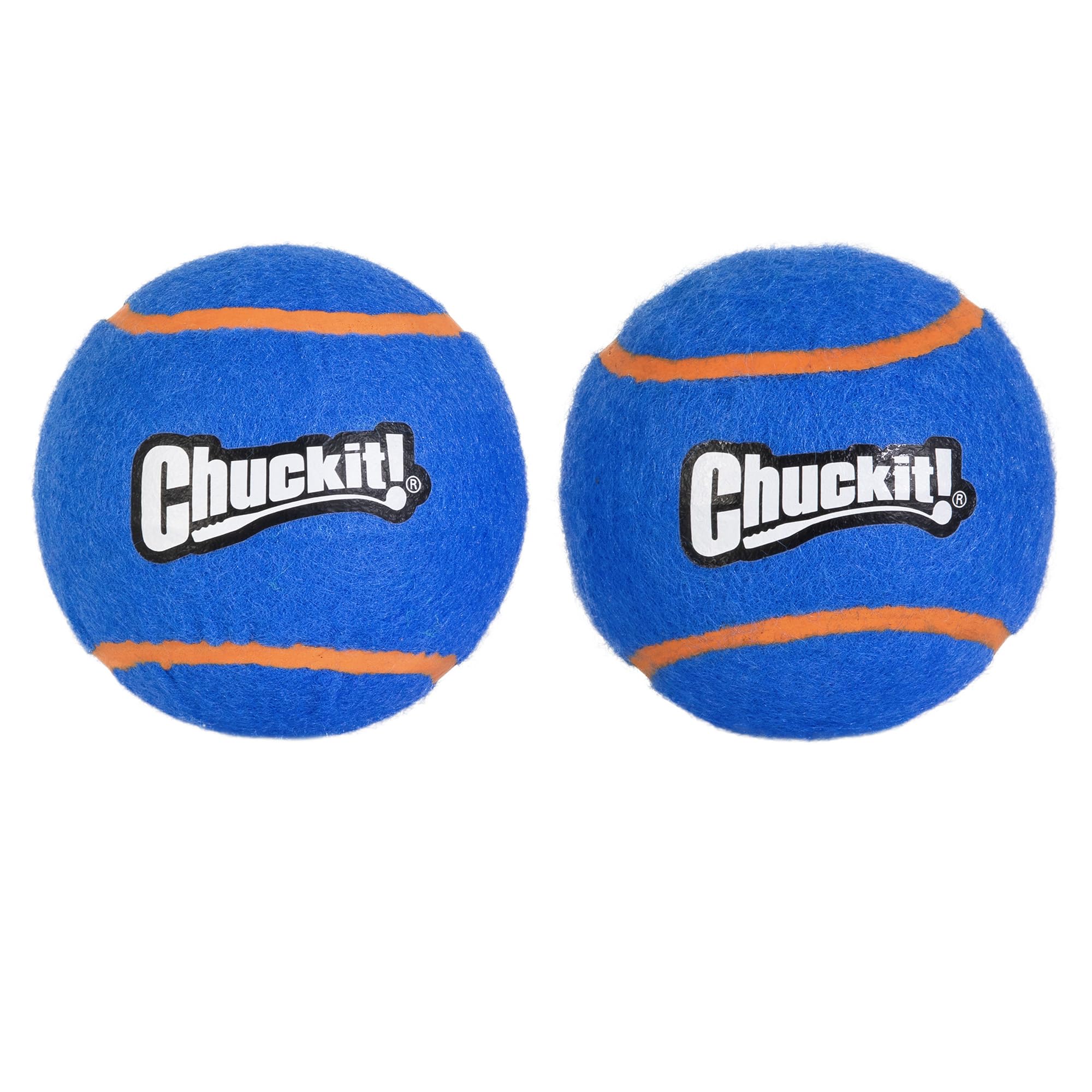 Chuckit! Squeaker Tennis Ball Dog Toy, X-Large (3.5 Inch Diameter) Pack of 2, for Breeds 100+ lbs