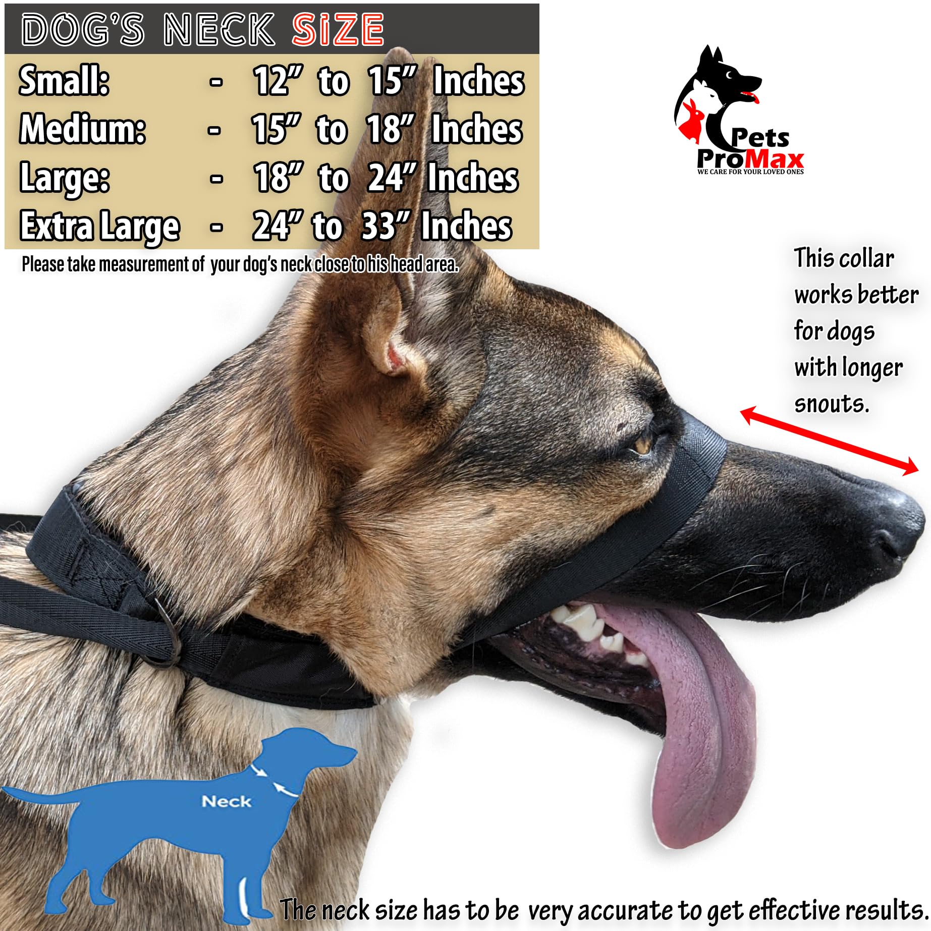 Petspromax No-Pull Dog Headcollar (Medium) | Instant Stop Dog Pulling For Comfortable, Safe, And Effective Walking. Designed To