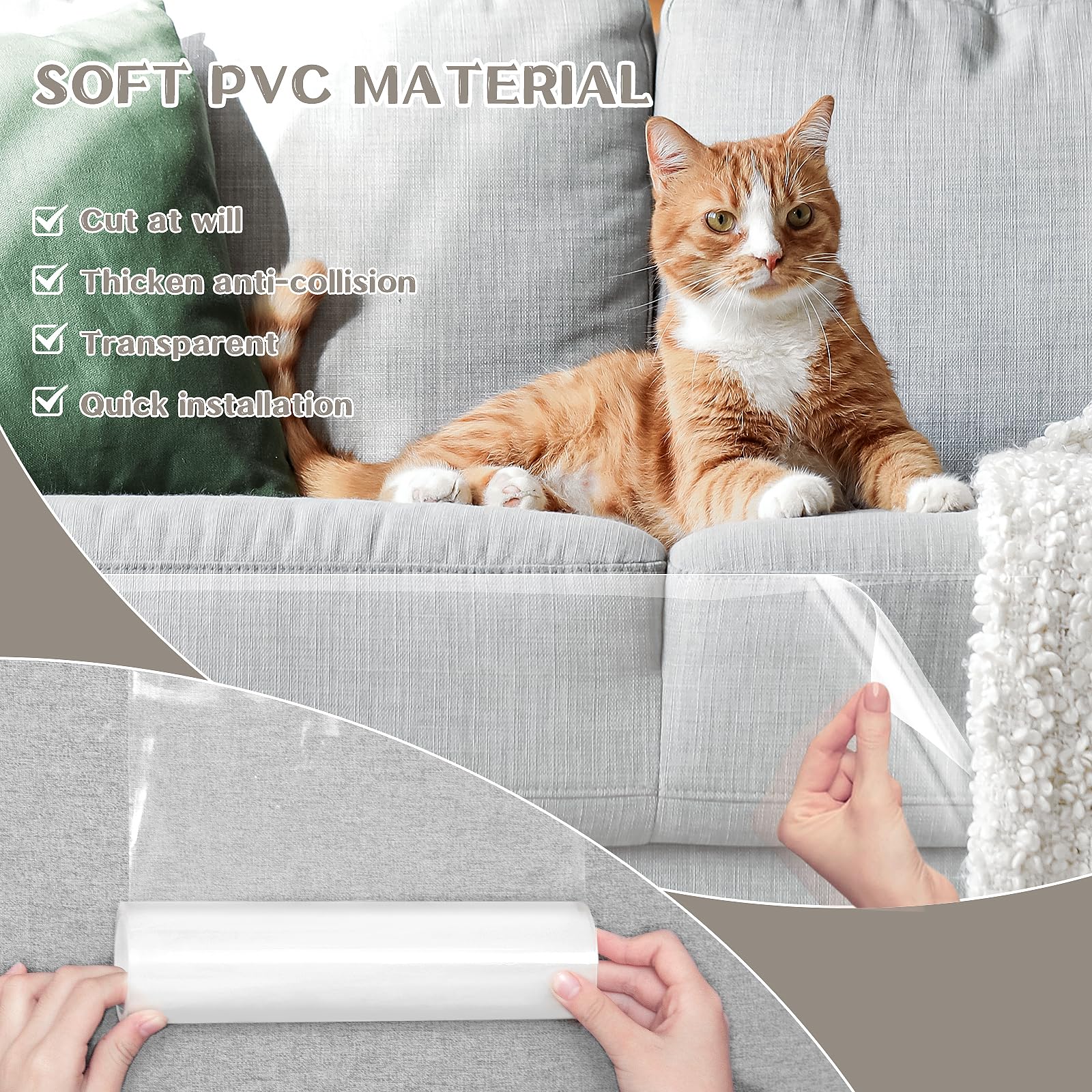 Anti Cat Scratch Furniture Protector, Cat Couch Protector, Anti Scratch Furniture Protector, Protector Pads For Furniture For Co