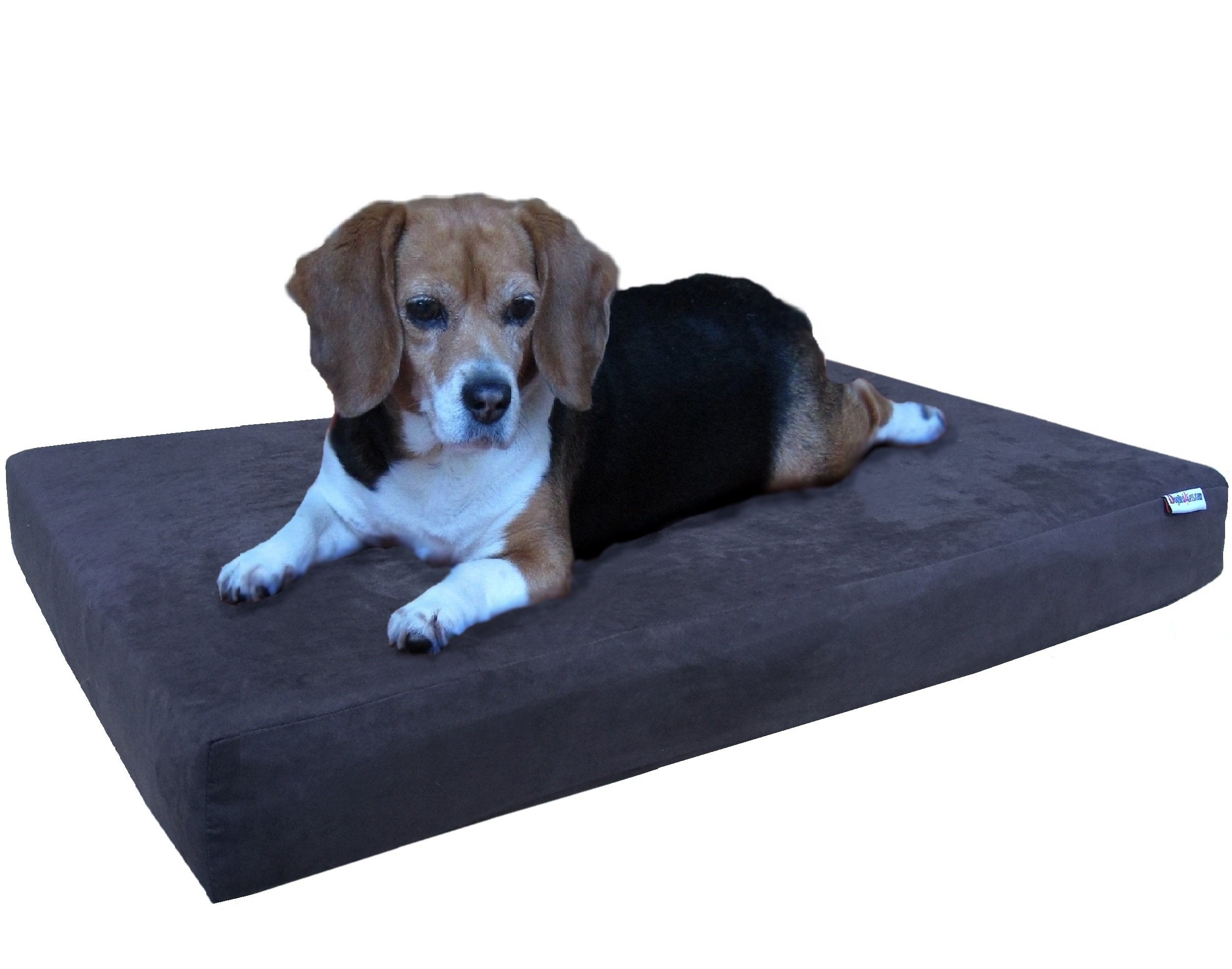 Dogbed4Less Premium Orthopedic Memory Foam Dog Bed For Large Dogs, Waterproof Case And Extra Pet Bed Cover, Xxl 55X37X4 Pad, Esp