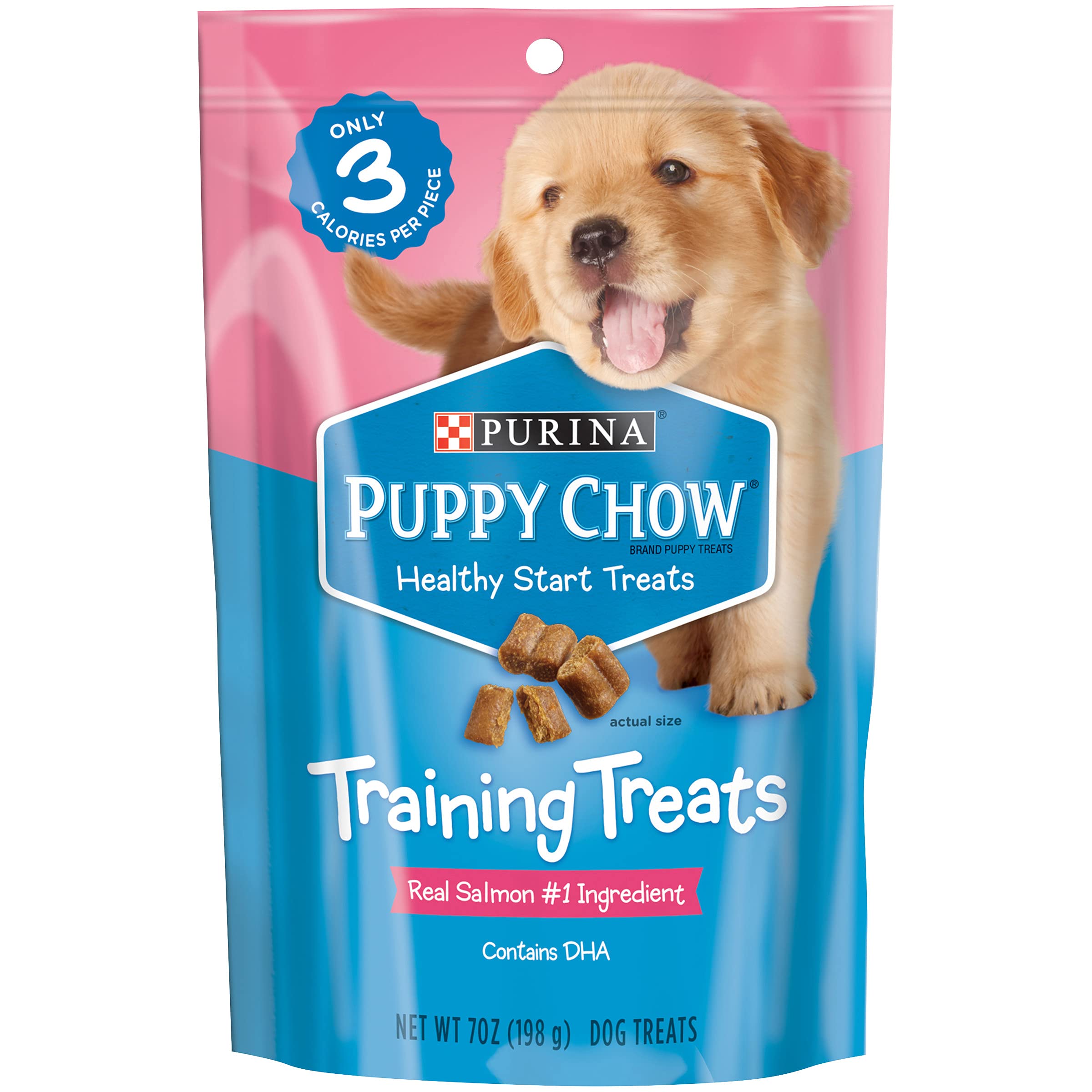 Purina Puppy Chow Training Treats, Healthy Start Salmon Treats - (5) 7 oz. Pouches