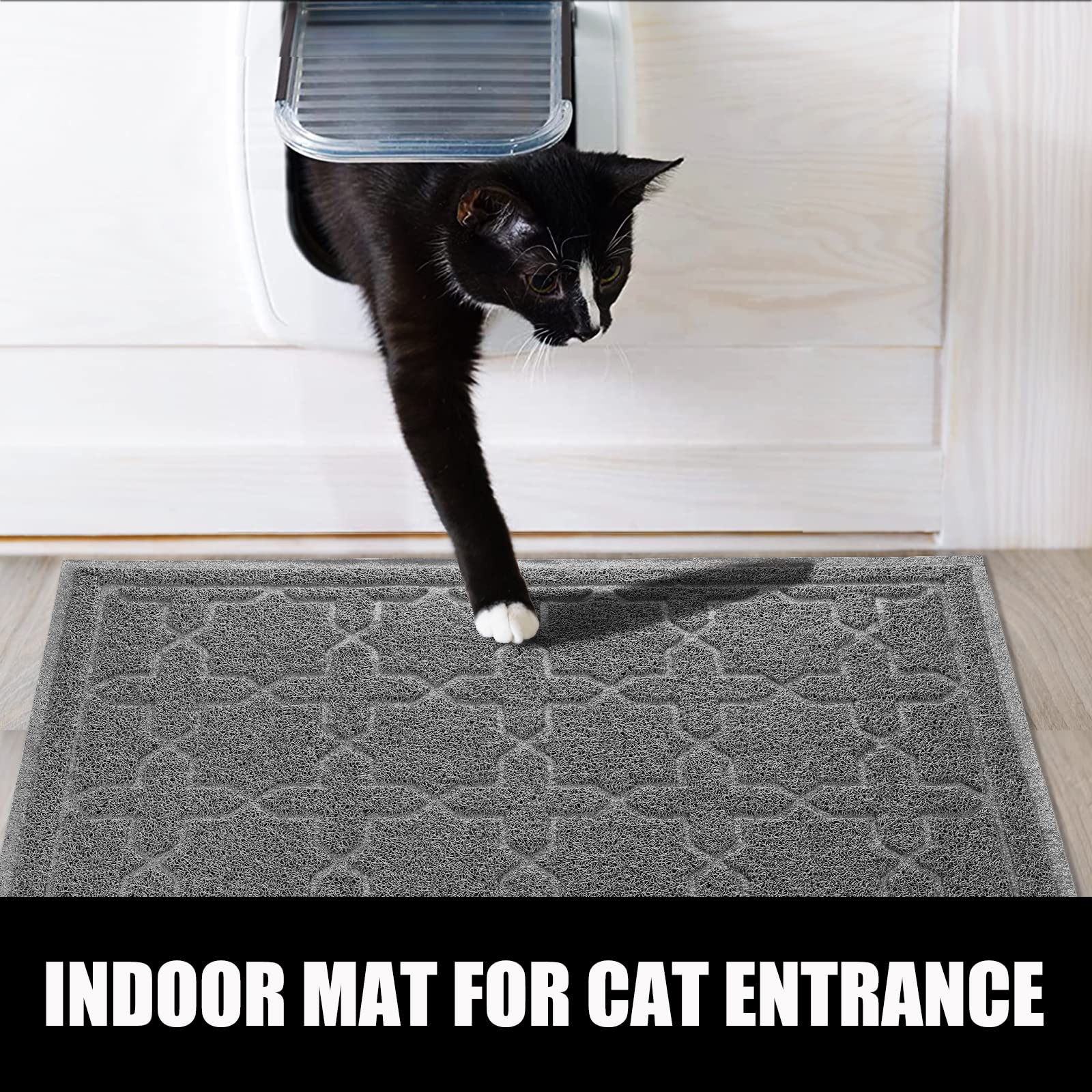 Yimobra Cat Litter Mat, 24 x20  Litter Mat with Litter Lock Mesh, Soft Cat Litter Mat Litter Trapping Mat, Easy to Clean, Non-Sl